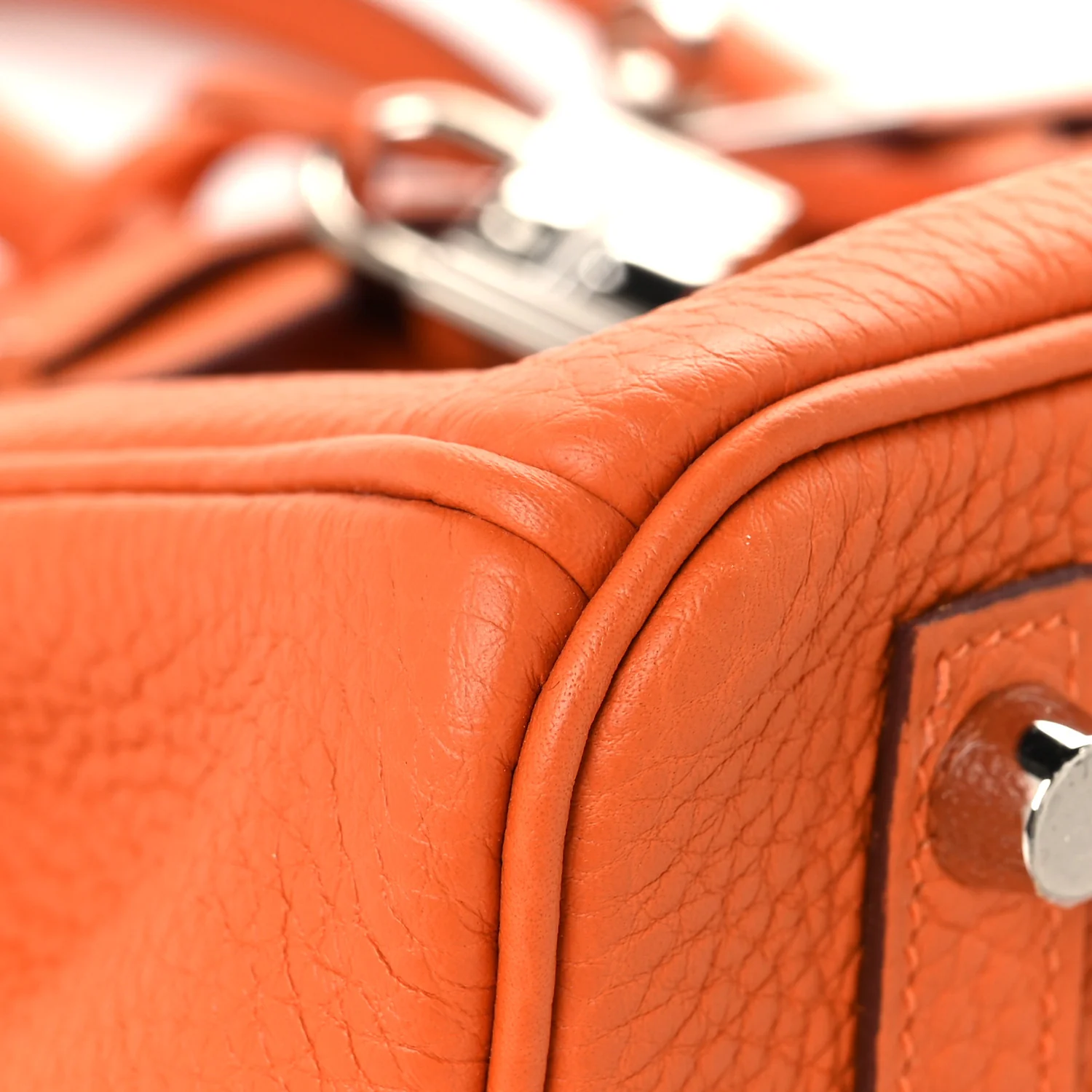 Togo Birkin 25 Orange - Image 8