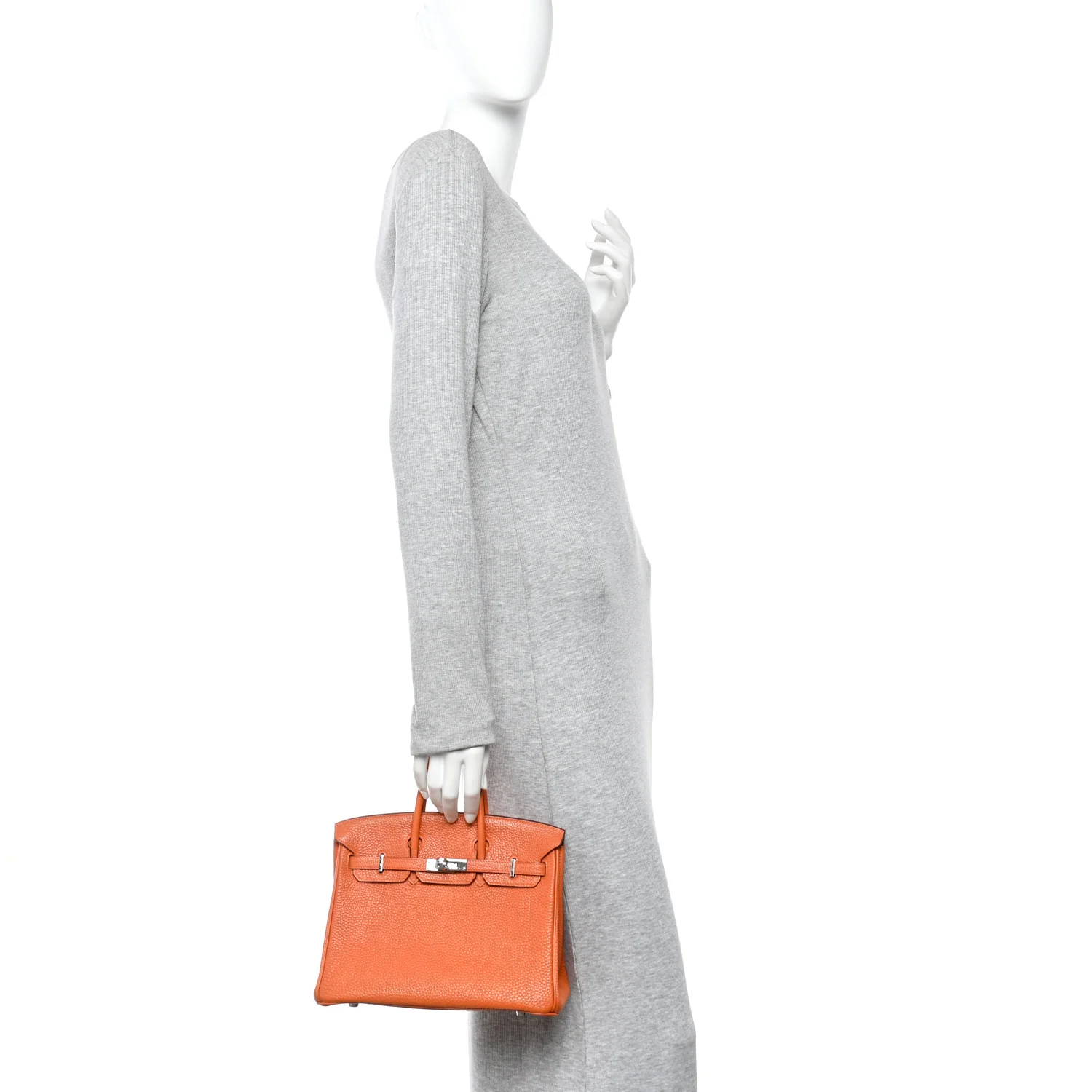 Togo Birkin 25 Orange - Image 2