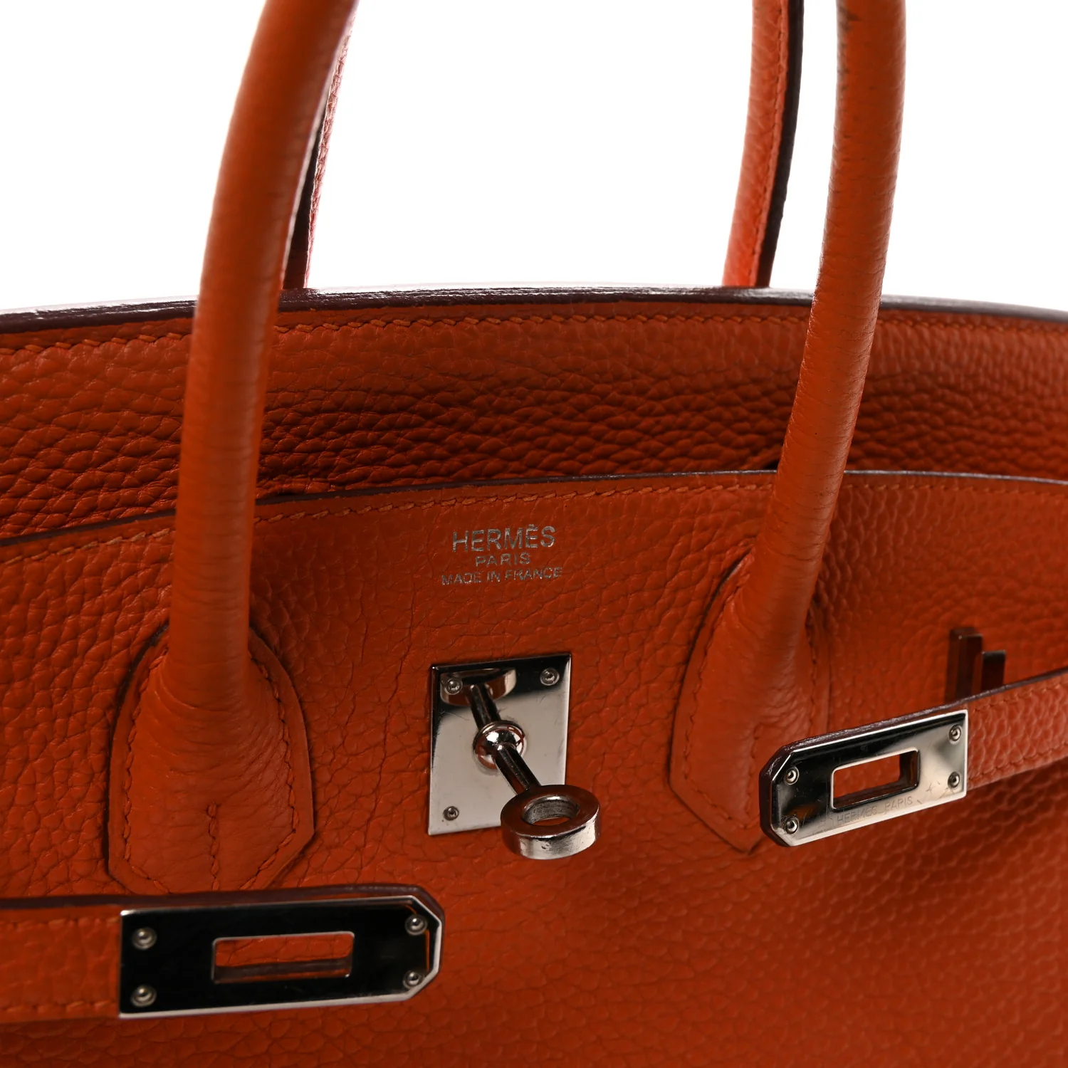 Togo Birkin 25 Orange - Image 6
