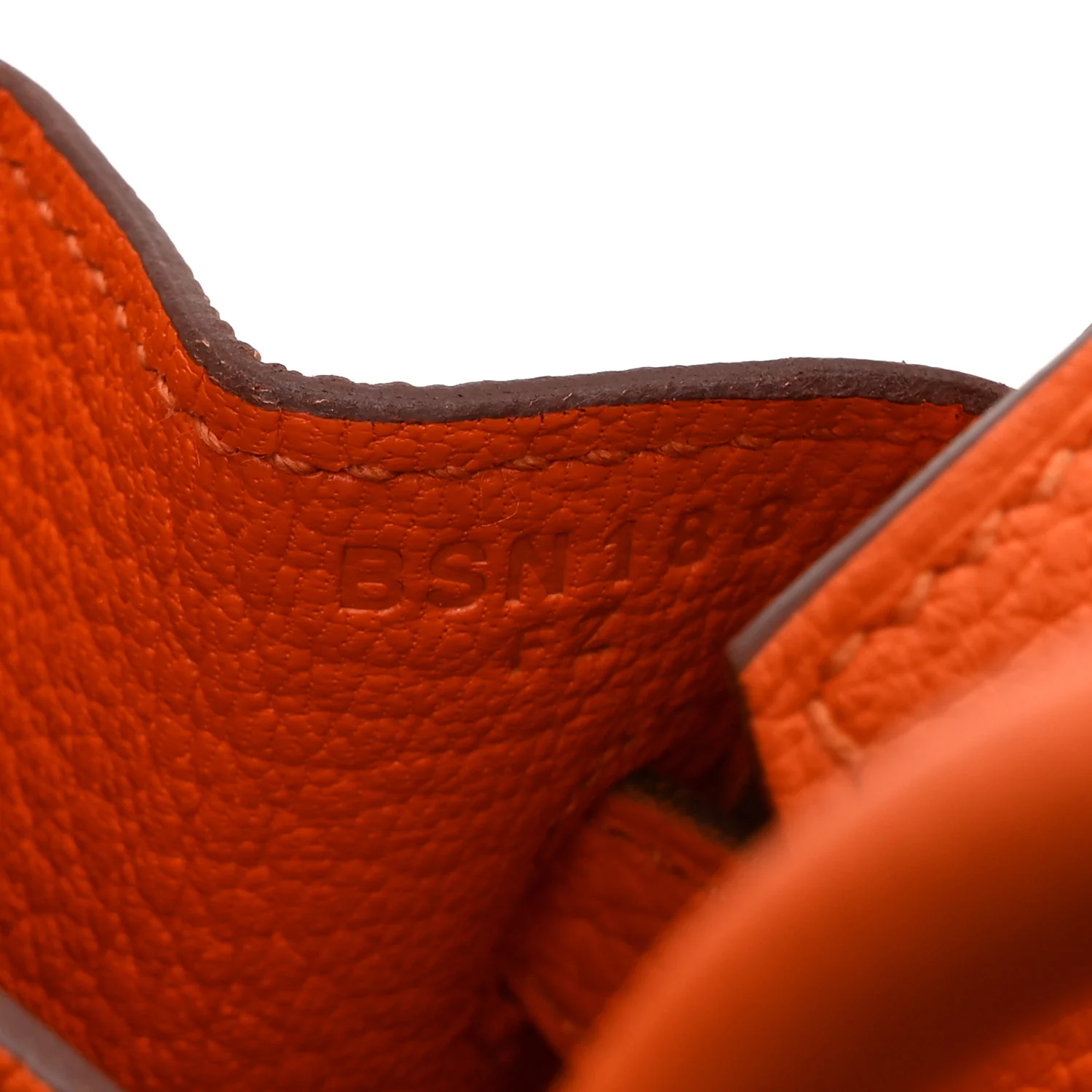 Togo Birkin 25 Orange Minium - Image 7