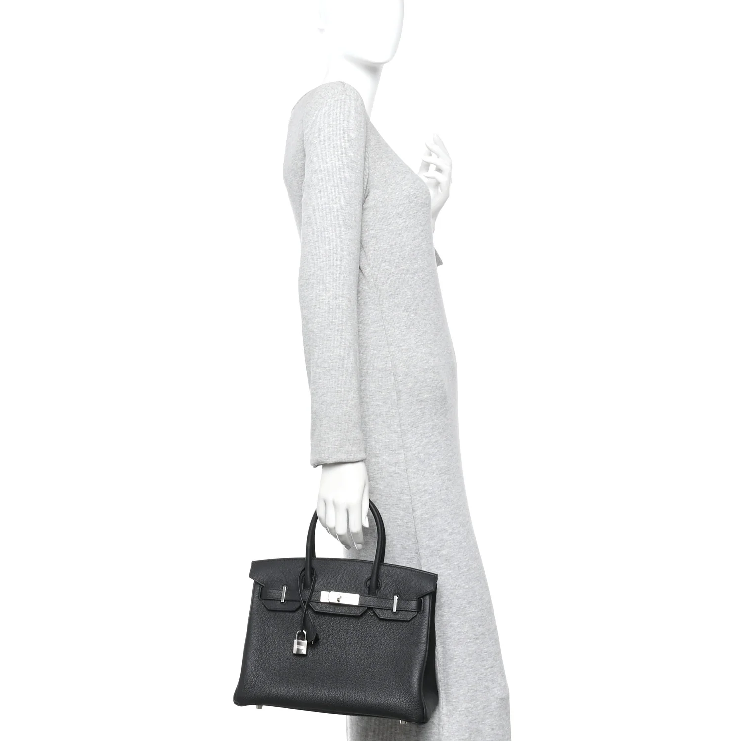 Togo Birkin 30 Black - Image 2