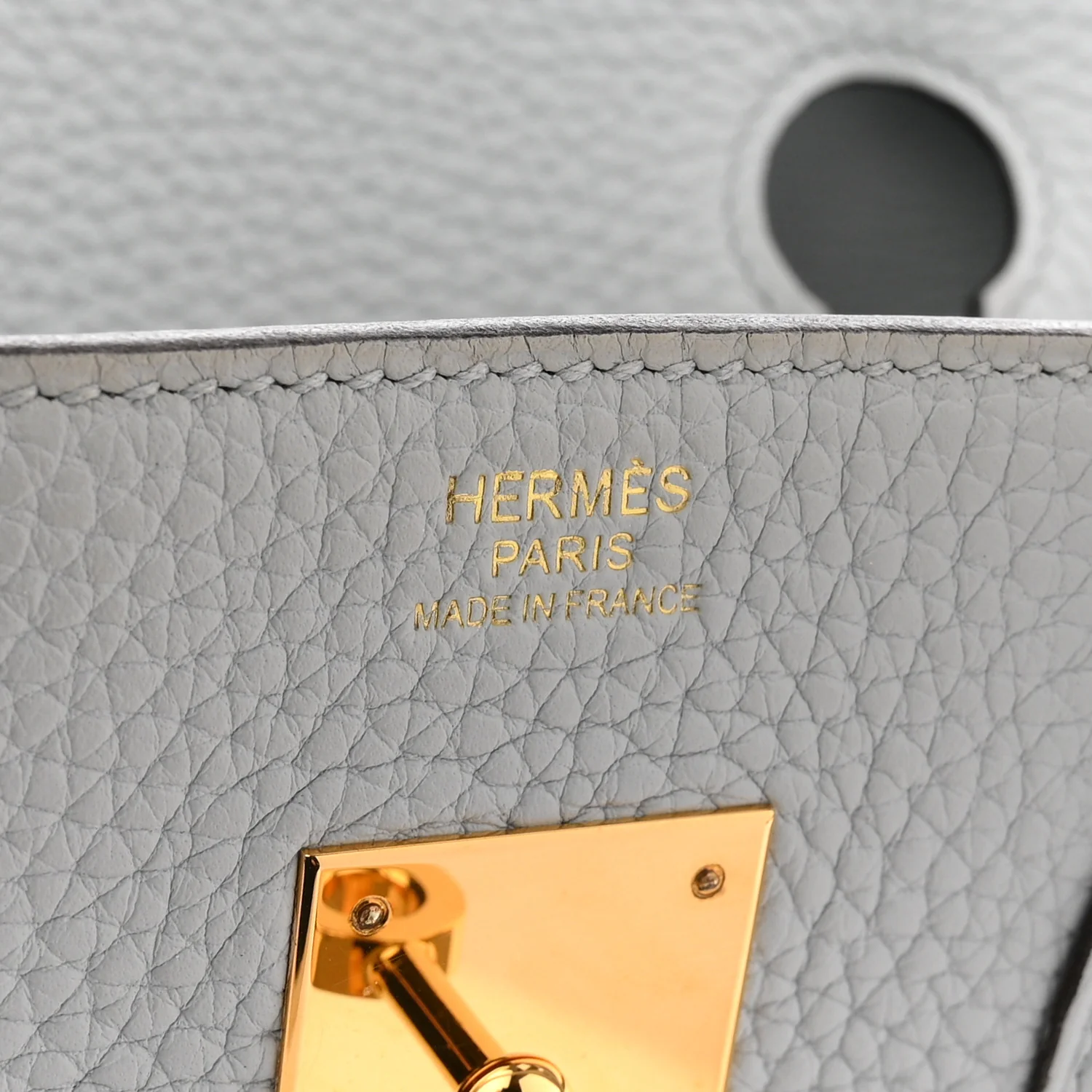 Togo Birkin 30 Bleu Pale - Image 6