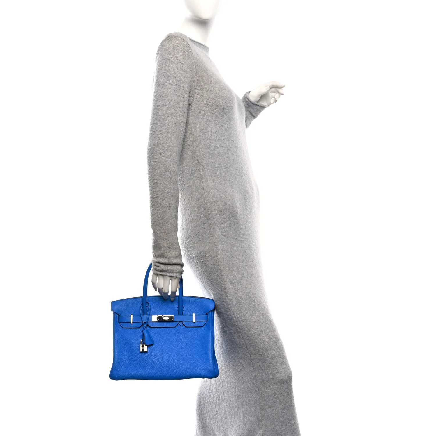 Togo Birkin 30 Bleu Zanzibar - Image 2