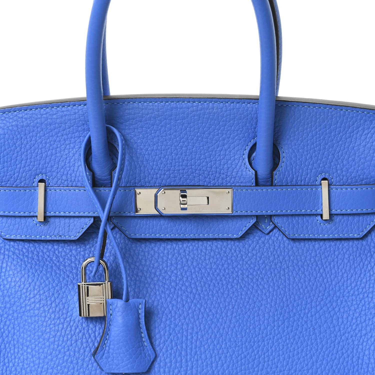 Togo Birkin 30 Bleu Zanzibar - Image 8