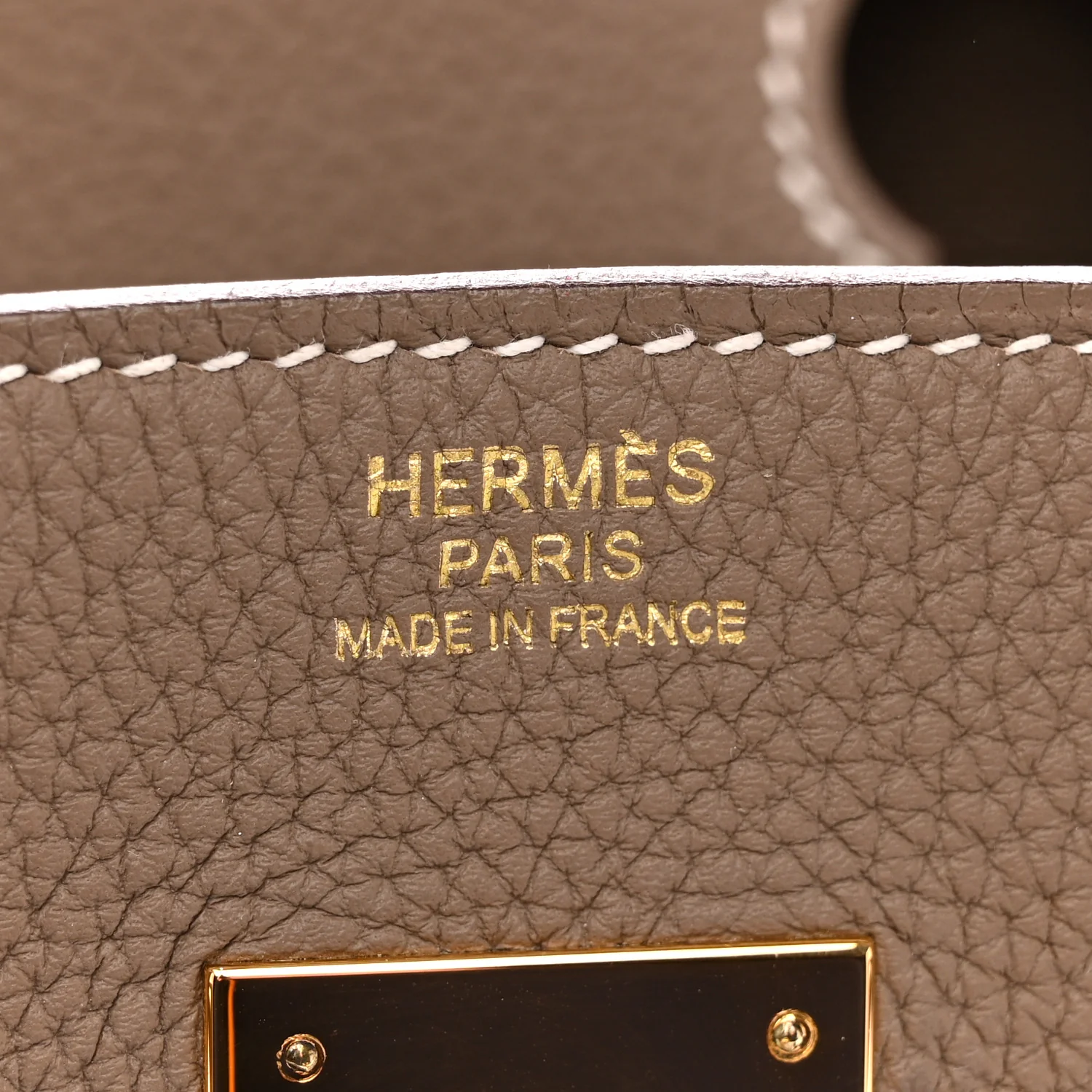 Togo Birkin 30 Etoupe - Image 6