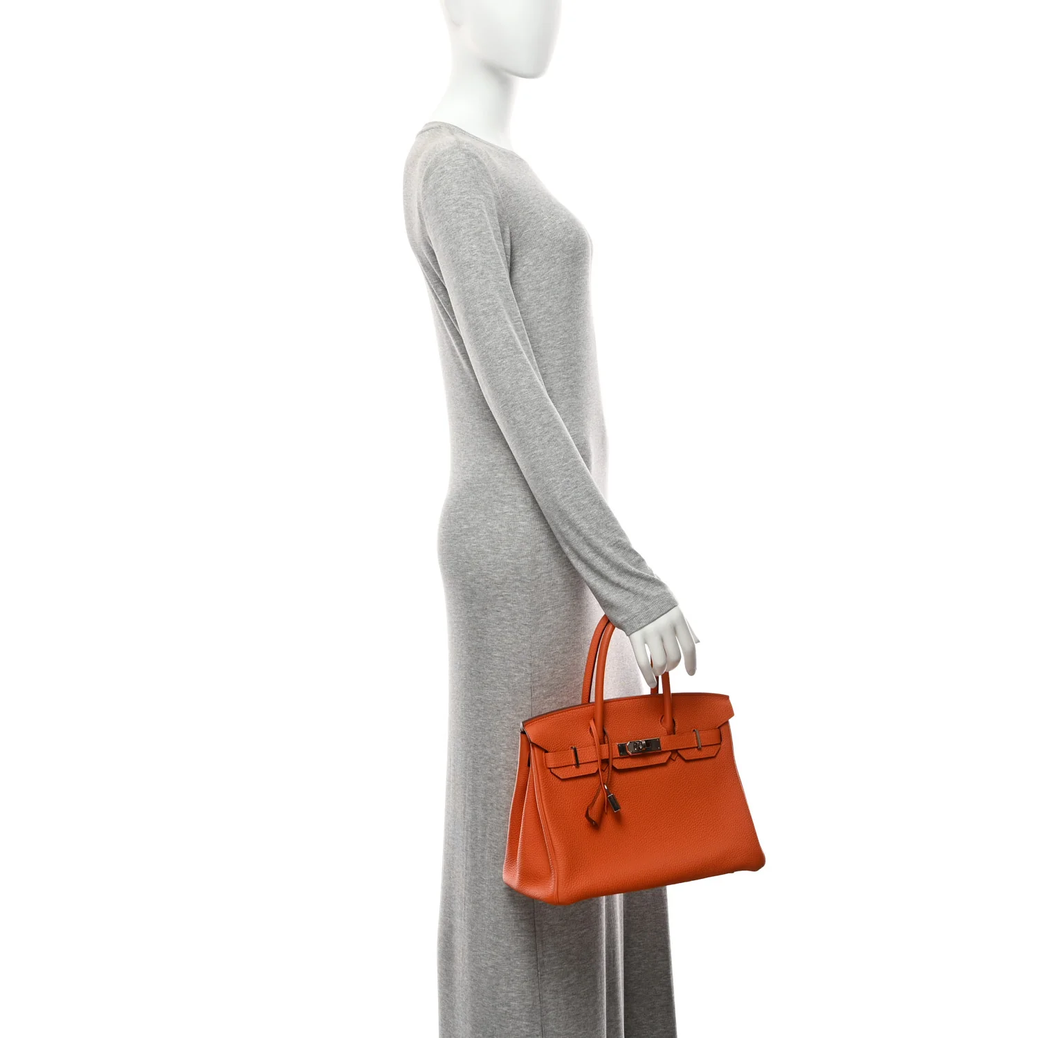 Togo BIRKIN 30 Orange - Image 2