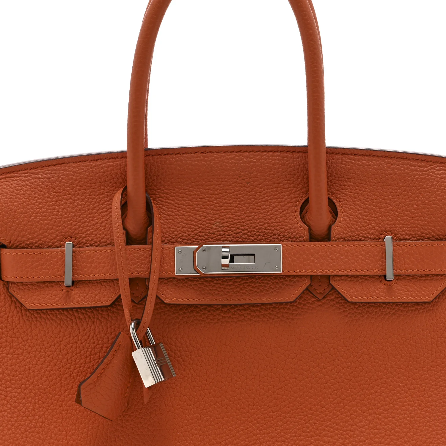 Togo BIRKIN 30 Orange - Image 8