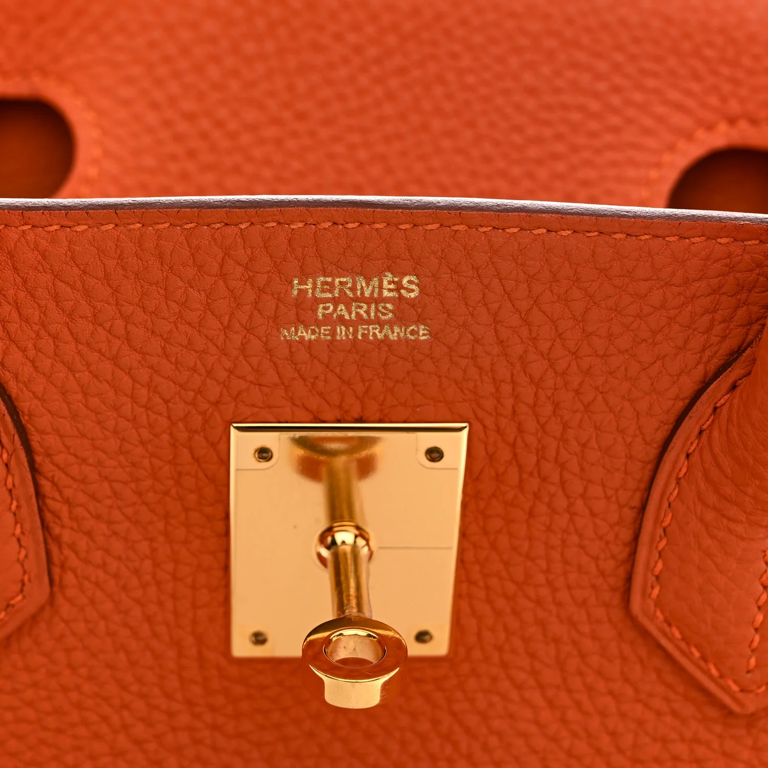 Togo Birkin 30 Orange - Image 6