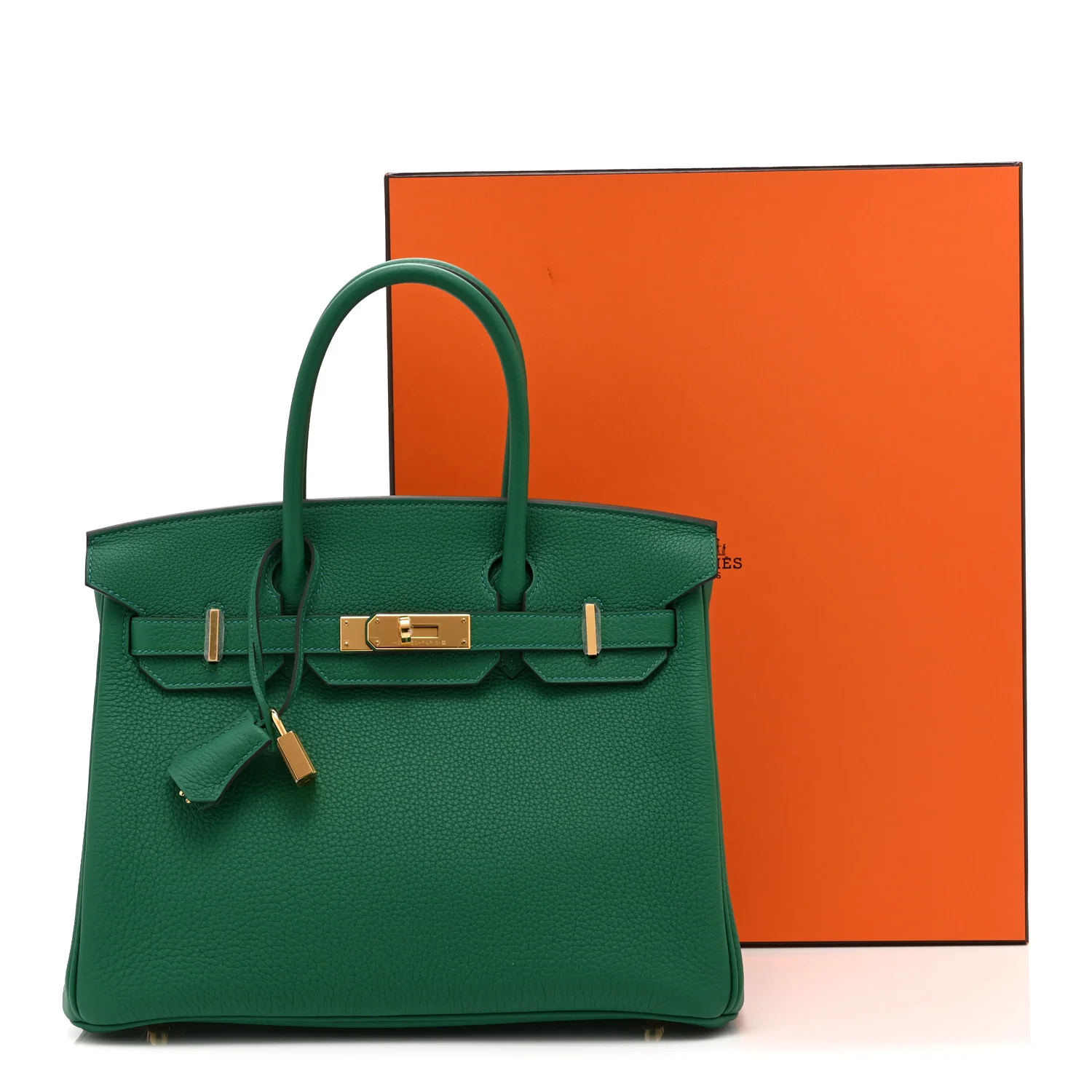 Togo Birkin 30 Vert Vertigo - Image 11