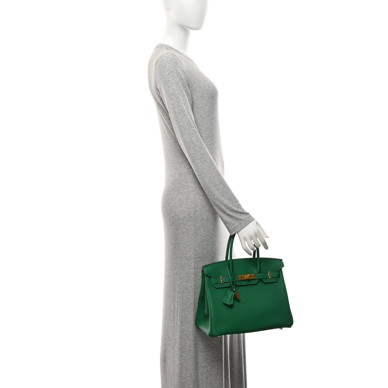 Togo Birkin 30 Vert Vertigo - Image 2