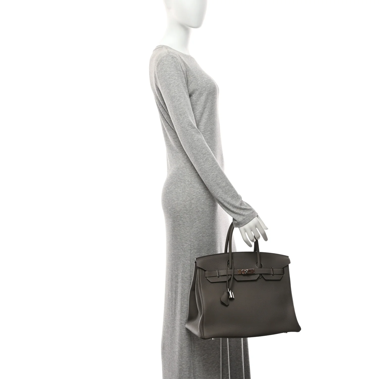 Togo Birkin 35 Etain - Image 2