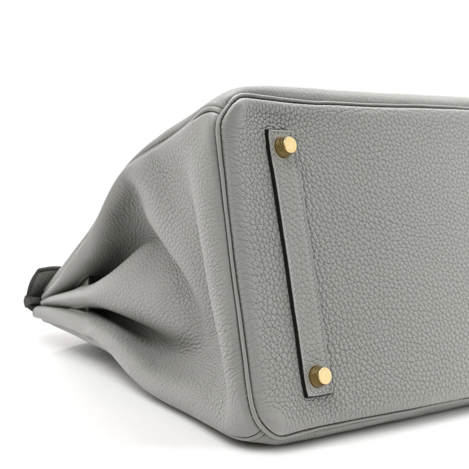 Togo Birkin 35 Gris Mouette - Image 10