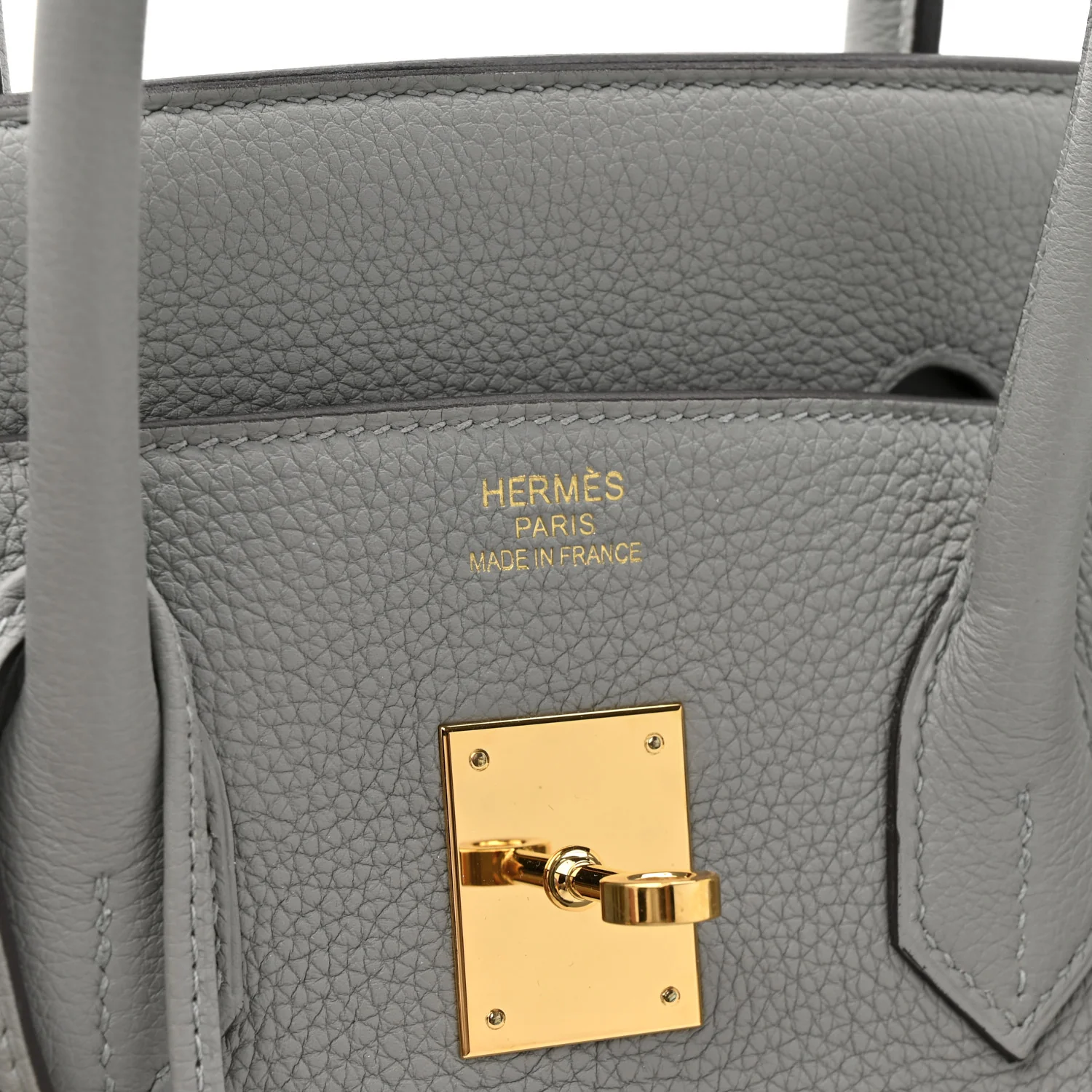 Togo Birkin 35 Gris Mouette - Image 6