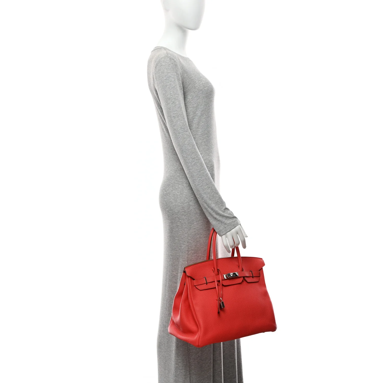 Togo BIRKIN 35 Rouge Pivoine - Image 2