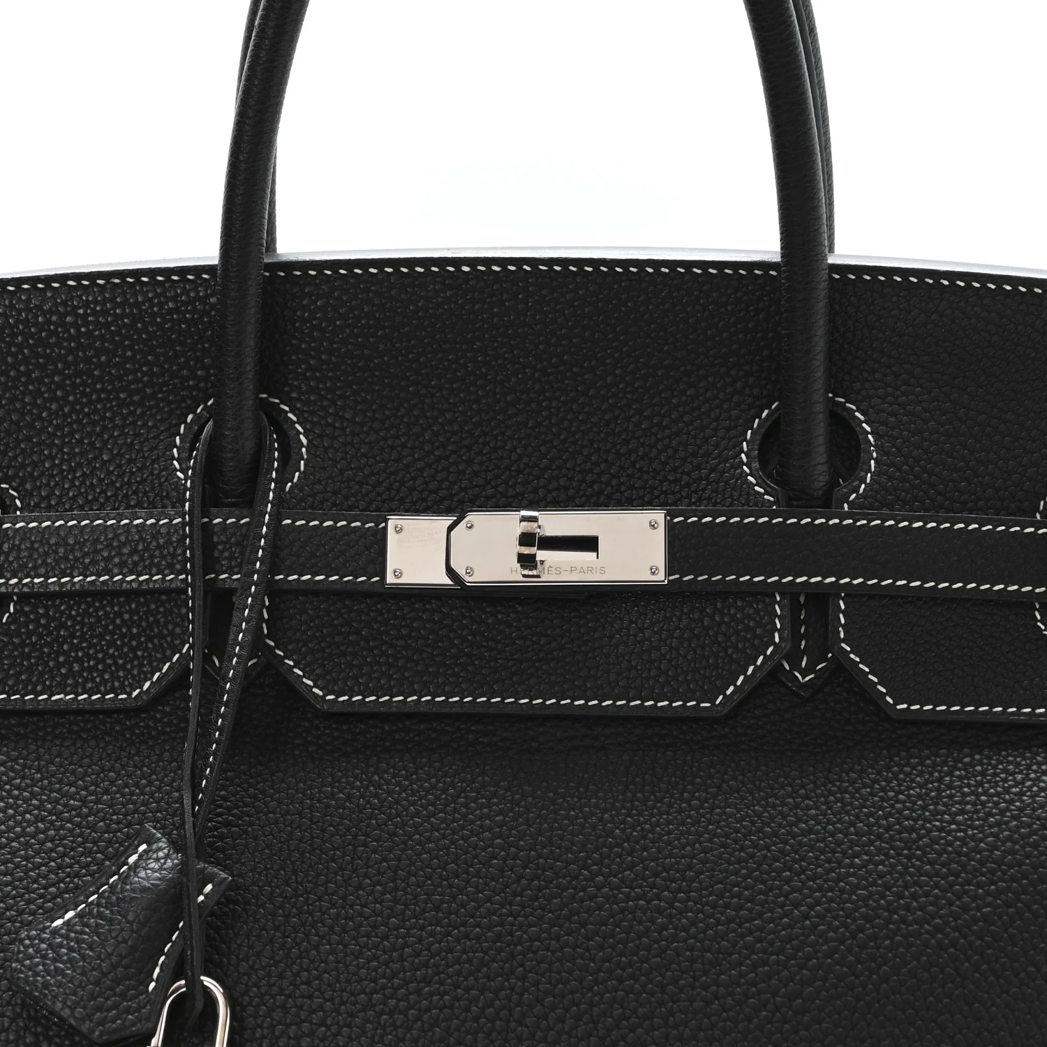 Togo Horseshoe Birkin 40 Black - Image 7