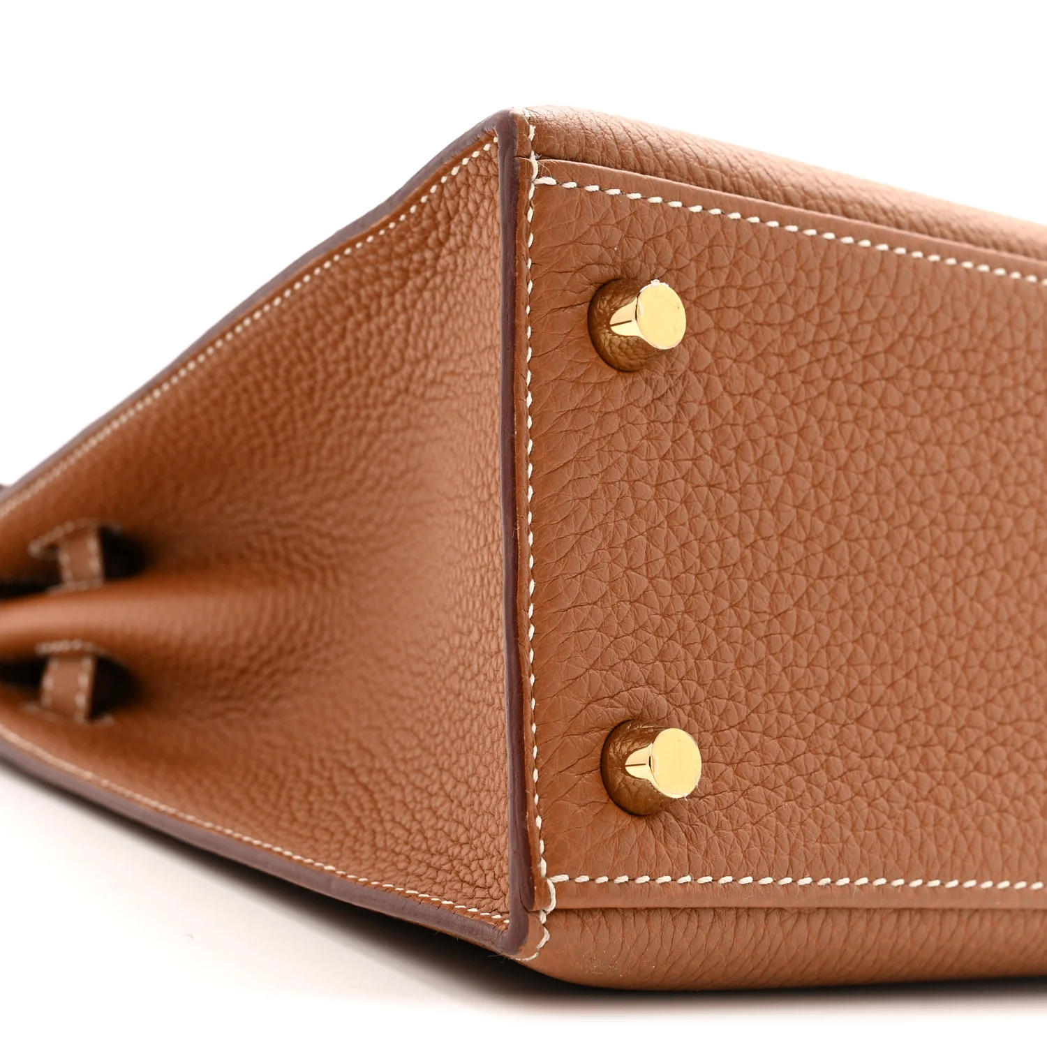 Togo Horseshoe Kelly Sellier 25 Gold Capucine - Image 9