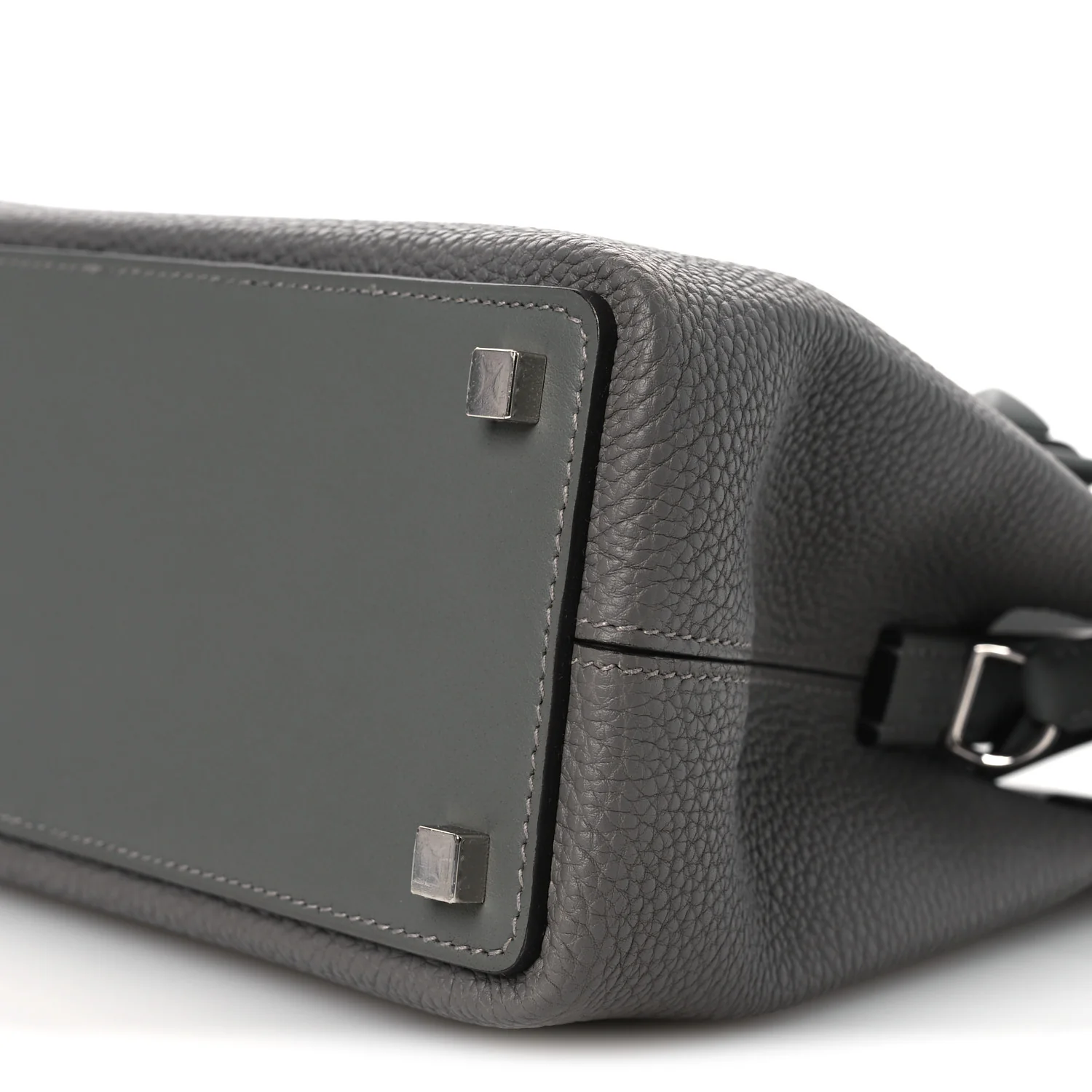 Togo Swift Medor Bag Gris Meyer - Image 10