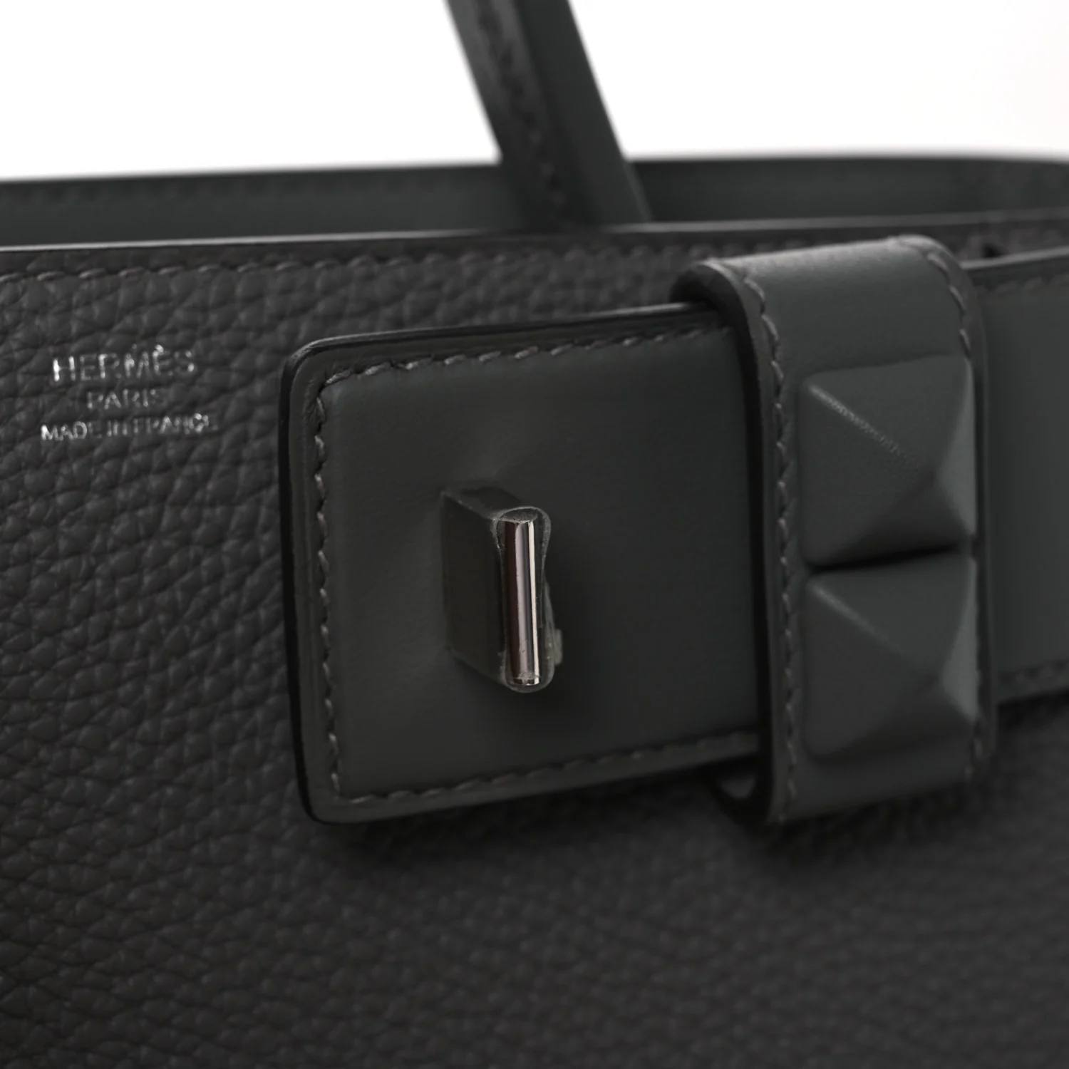 Togo Swift Medor Bag Gris Meyer - Image 11