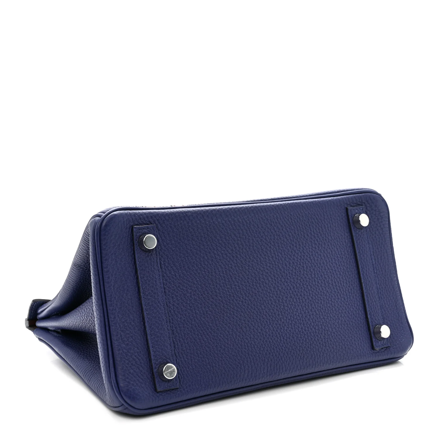 Togo Swift Officier Birkin 25 Bleu Encre Bordeaux - Image 4
