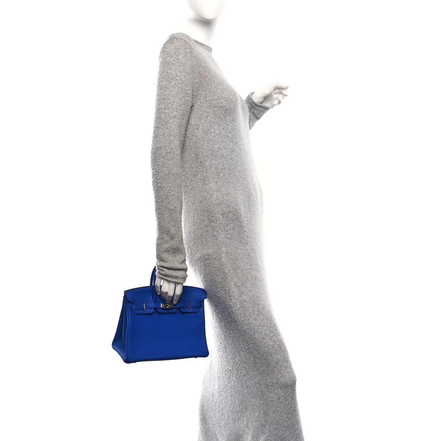 Togo Verso Birkin 25 Bleu Royal Capucine - Image 2