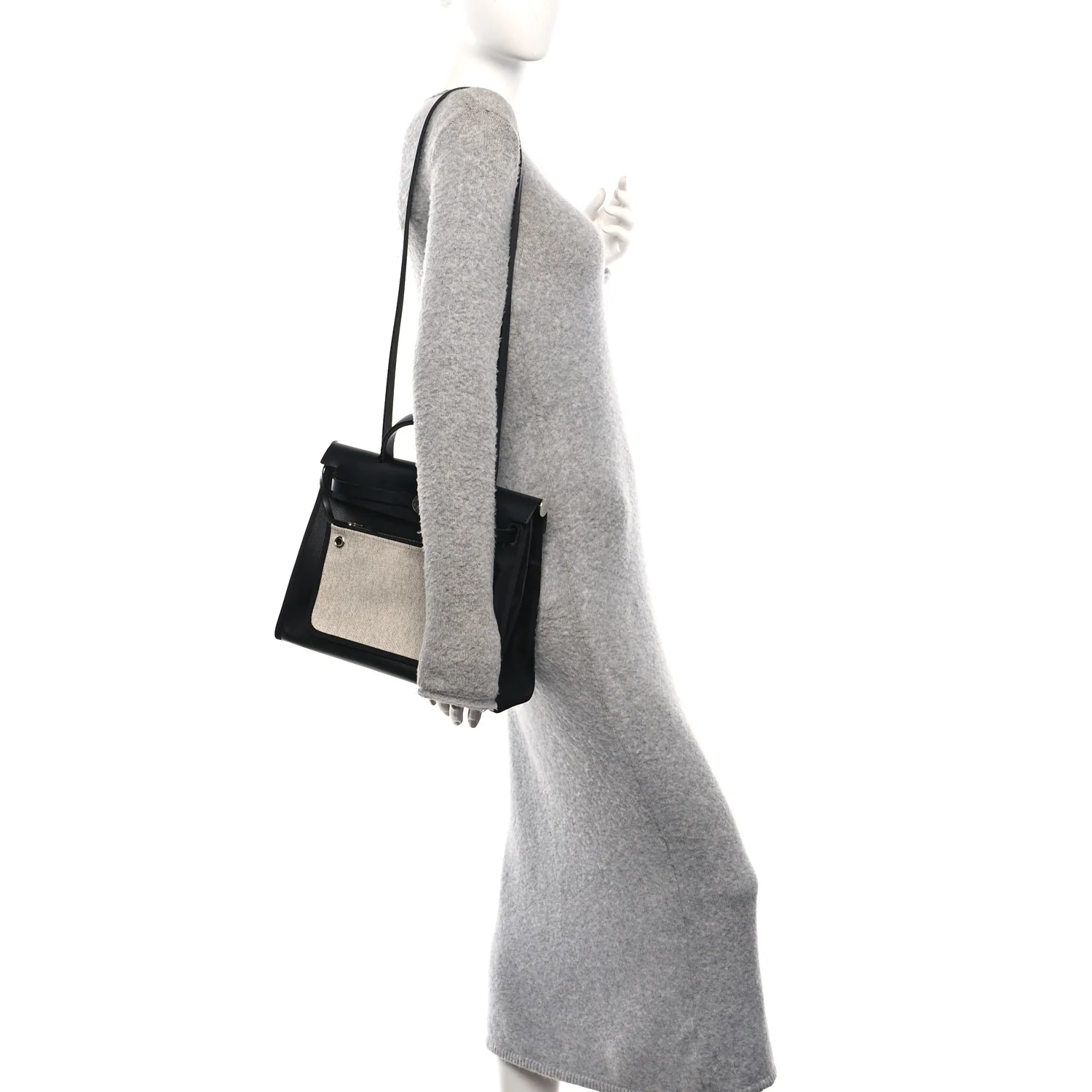 Toile H Berline Vache Hunter Herbag Zip PM 31 Black Ecru - Image 2