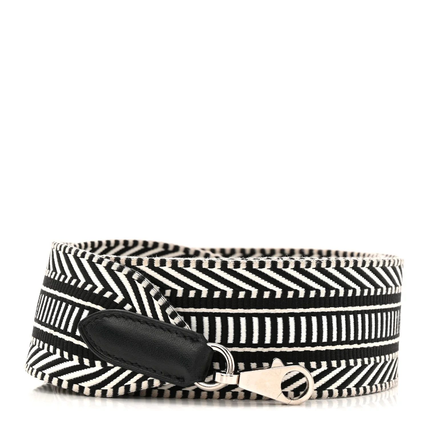 Toile Swift 50mm Sangle Cavale Shoulder Strap Black Ecru