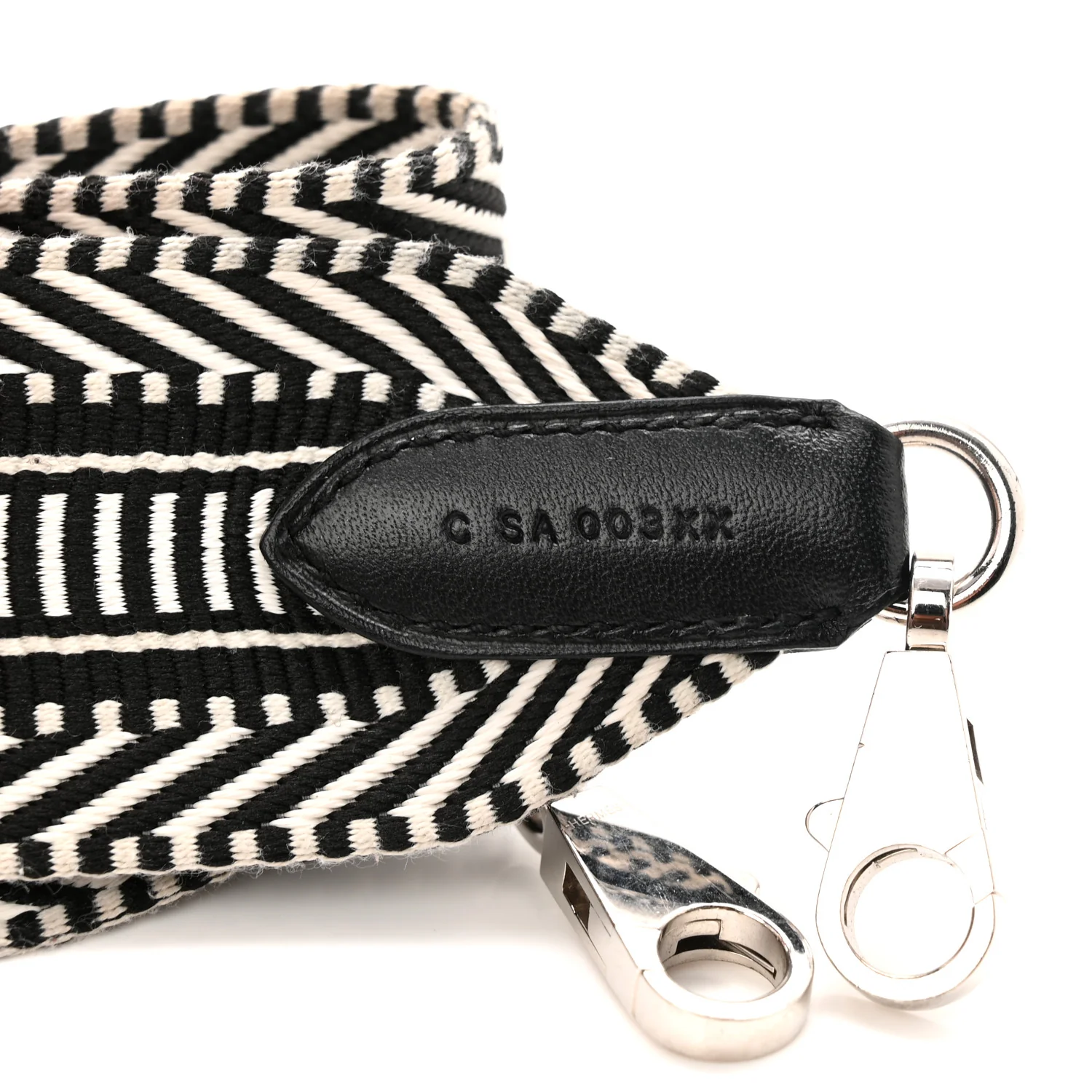 Toile Swift 50mm Sangle Cavale Shoulder Strap Black Ecru - Image 5