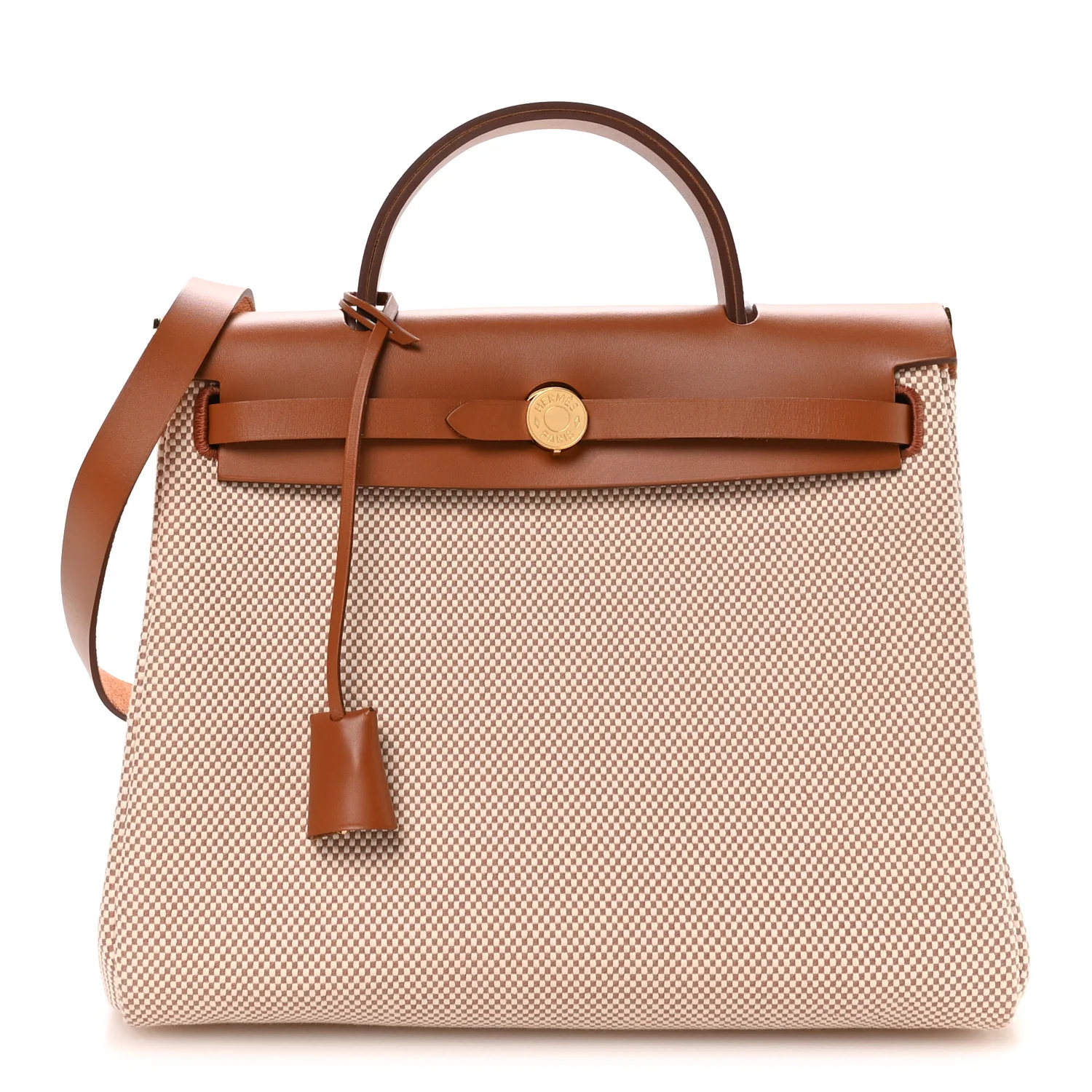 Vache Hunter Criss Viking Herbag Zip Retourne 31 PM Ecru Beige Fauve