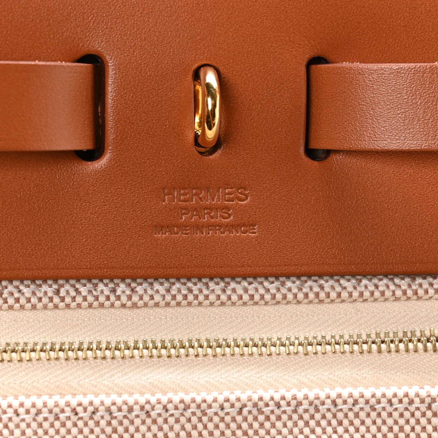 Vache Hunter Criss Viking Herbag Zip Retourne 31 PM Ecru Beige Fauve - Image 7