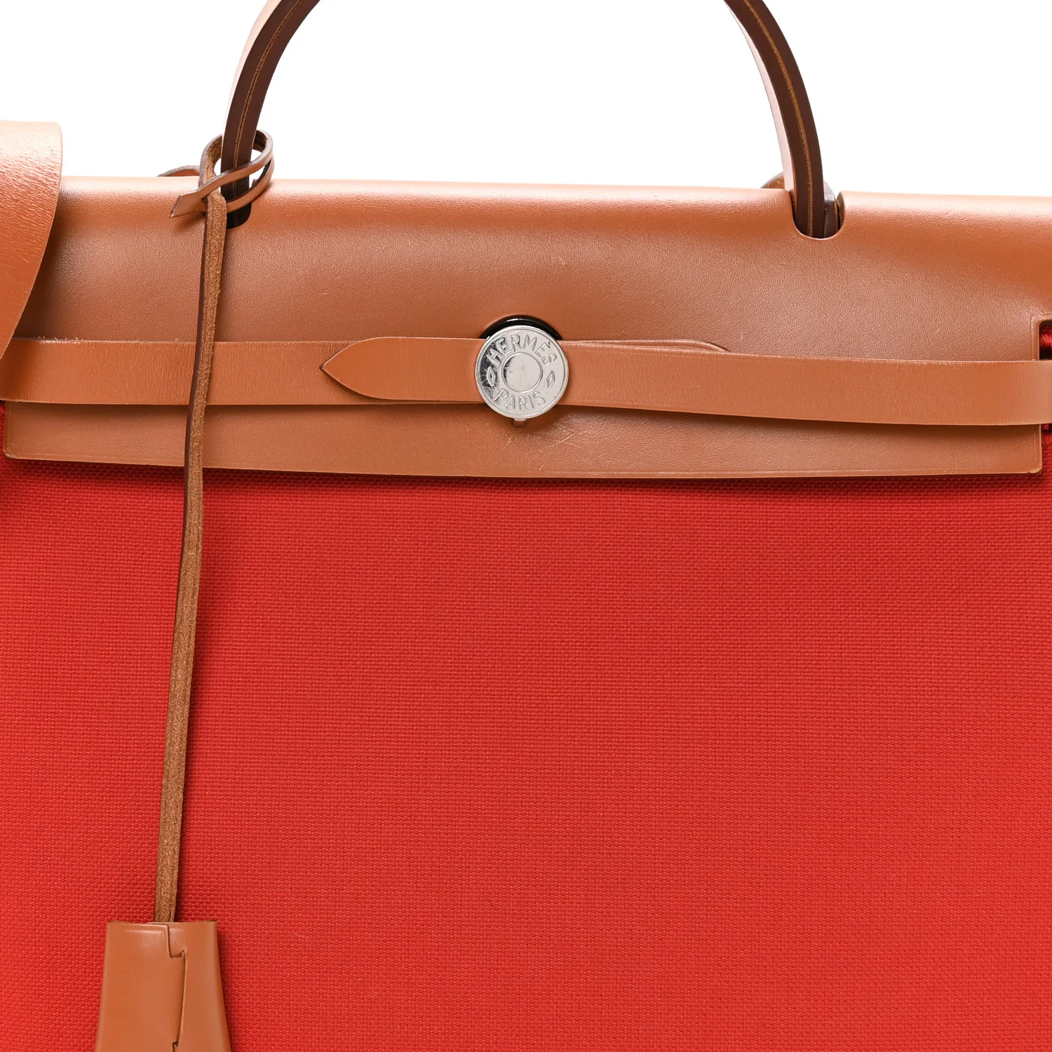 Vache Hunter Toile Herbag Zip 31 PM Rouge Tomate Natural - Image 9