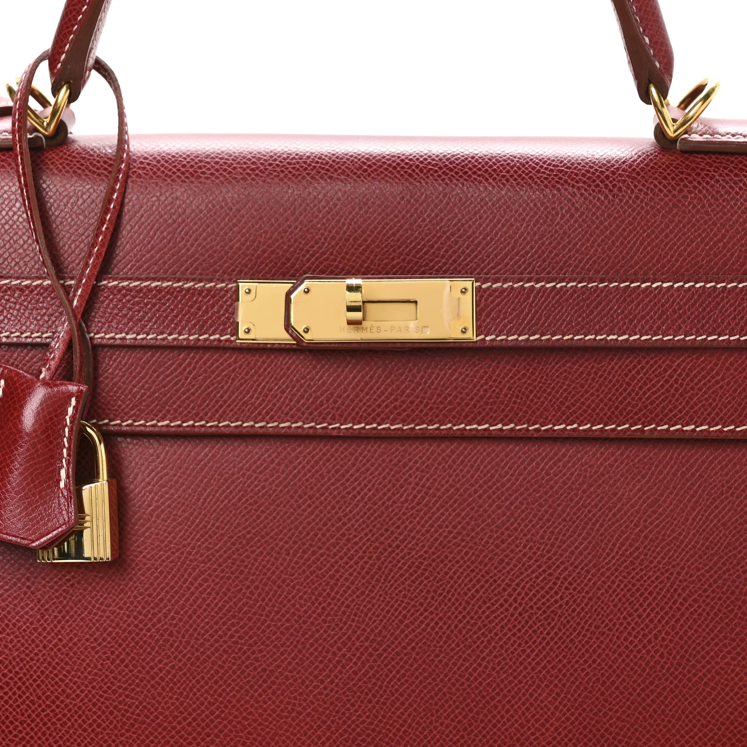 Veau Grain Lisse Kelly Sellier 35 Rouge Vif - Image 8