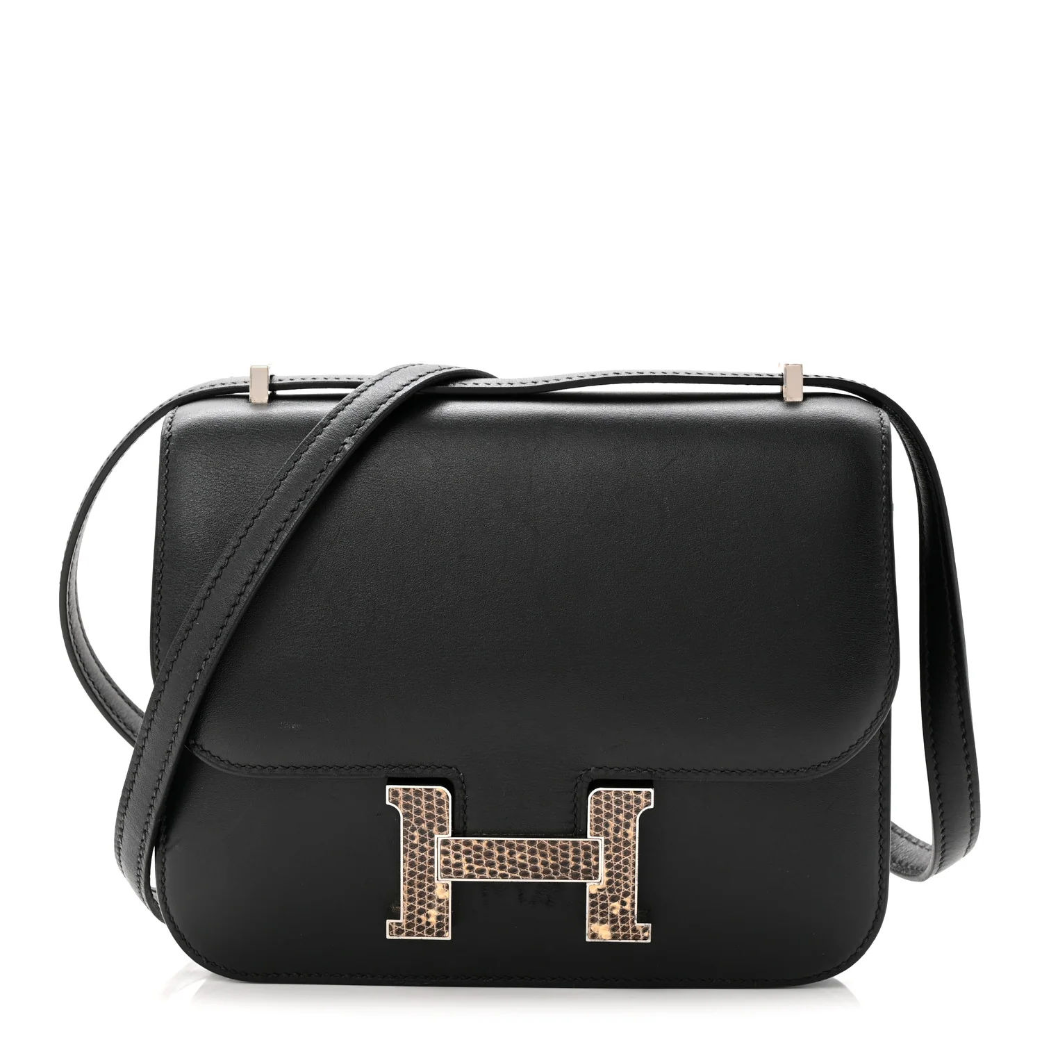 Veau Monsieur Lizard Constance 18 Black Ombre