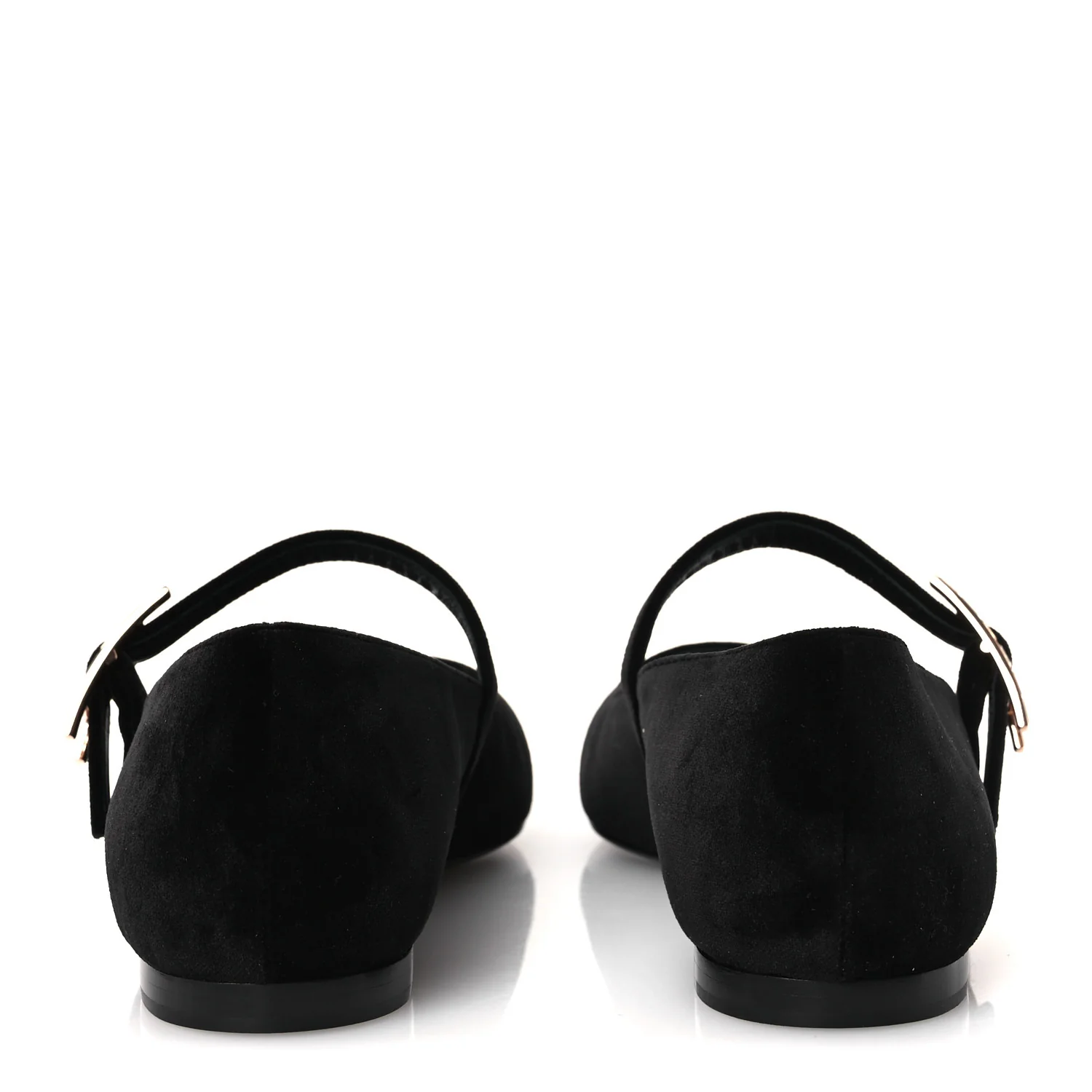 Velvet Crystal Jane Ballet Flats 37 Black - Image 6