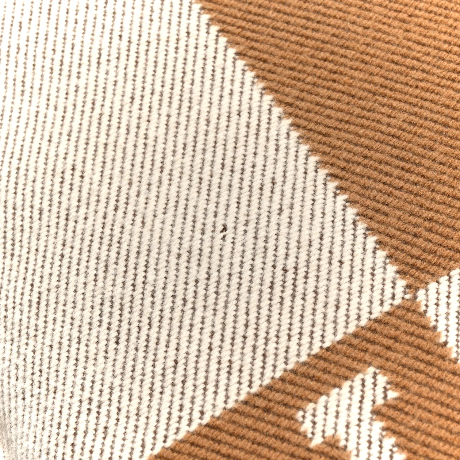 Wool Cashmere Avalon Pillow PM Ecru Camel - Image 4