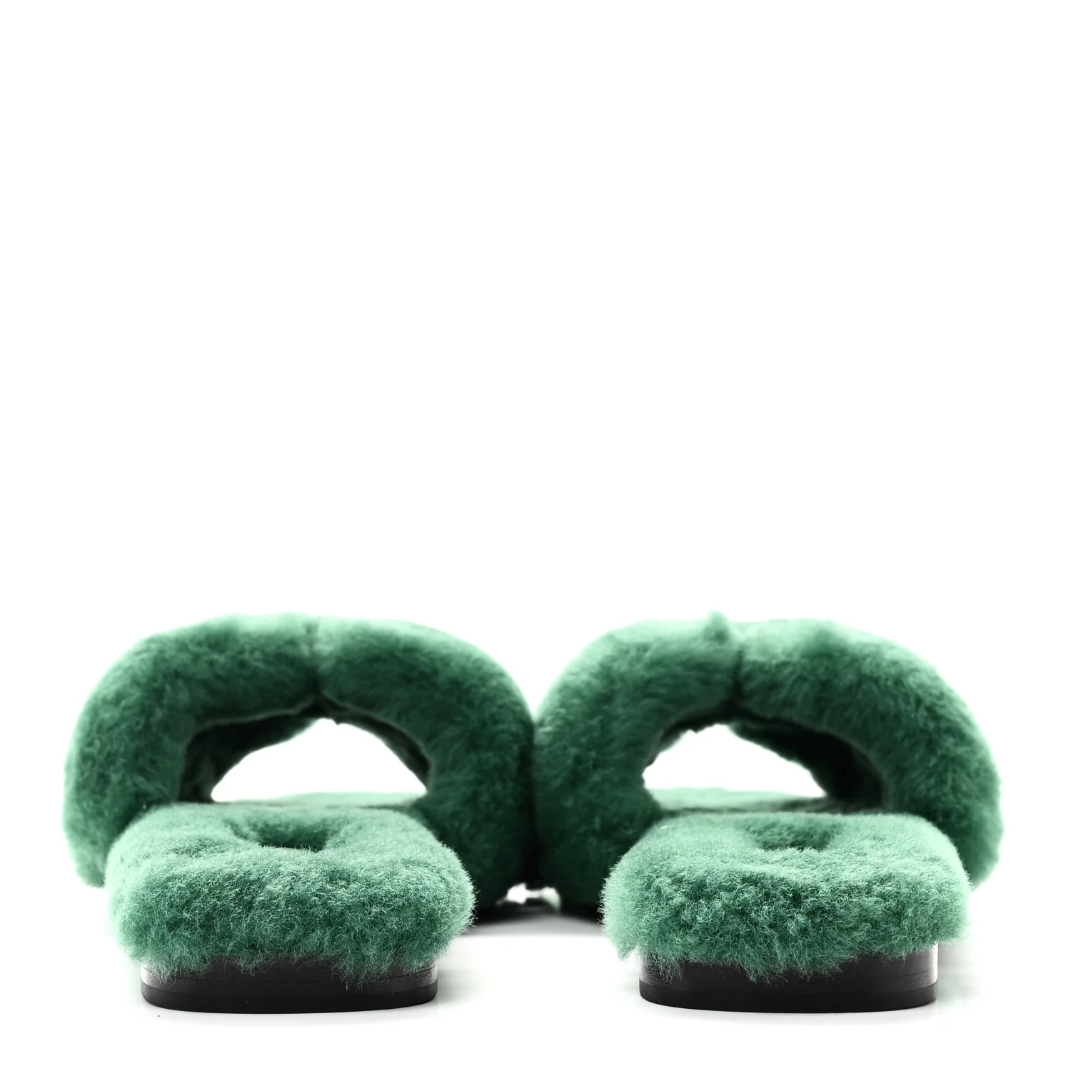 Woolskin Oran Sandals 37.5 Vert Anglais - Image 6