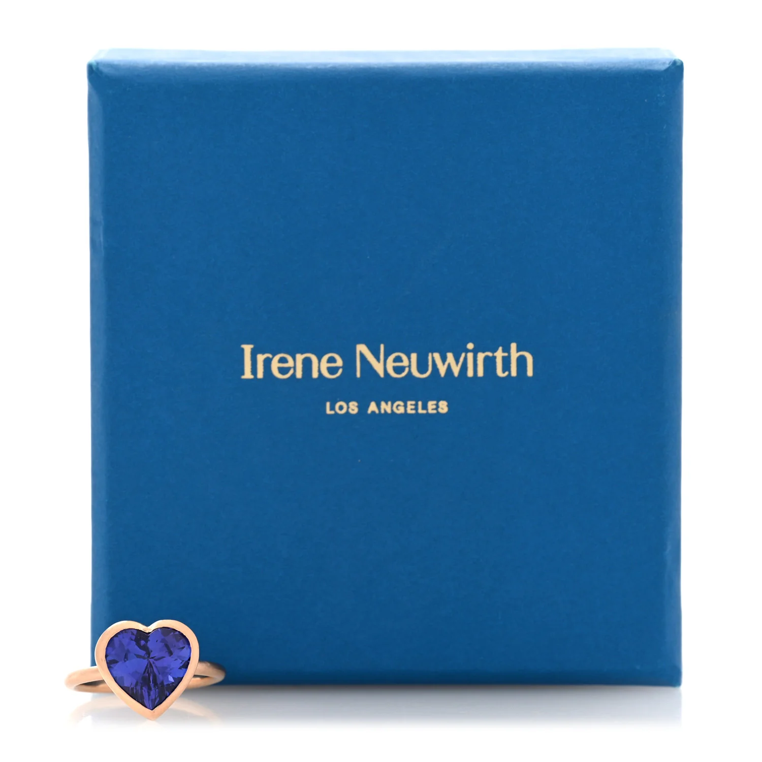 18K Rose Gold Tanzanite One of a Kind Heart Bezel Ring 54 7 - Image 5