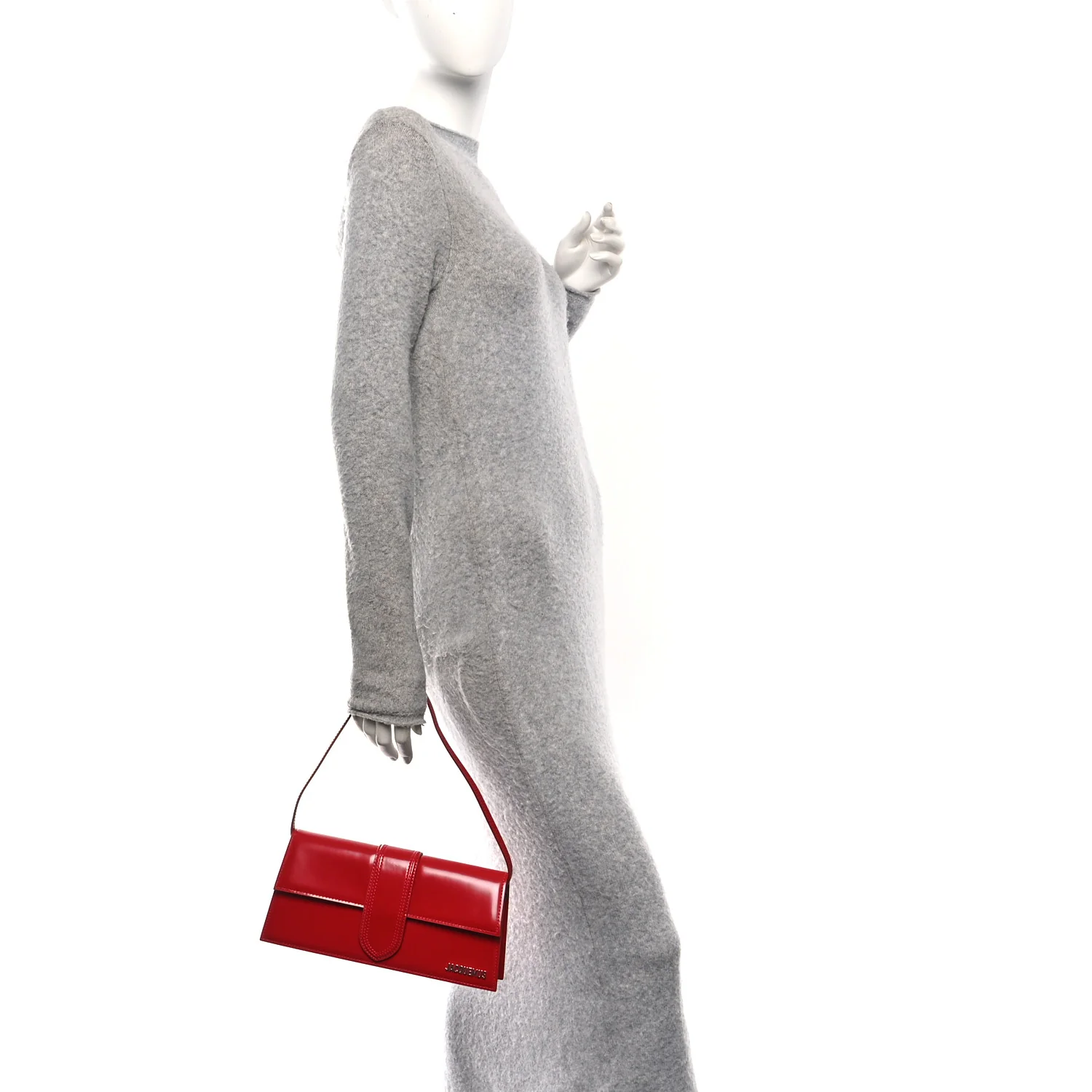 Glazed Calfskin Le Bambino Long Red - Image 2