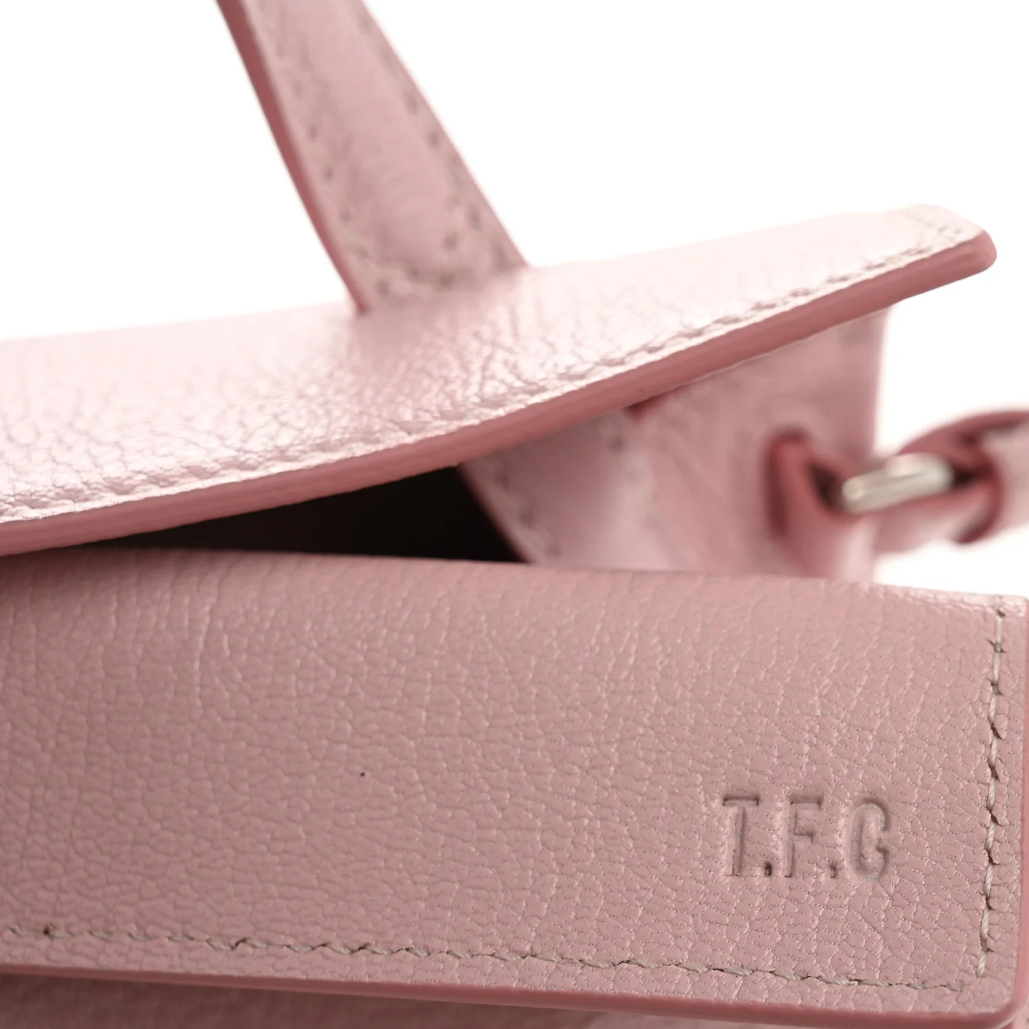 Goatskin Small Valerie Shoulder Bag Pale Pink - Image 11