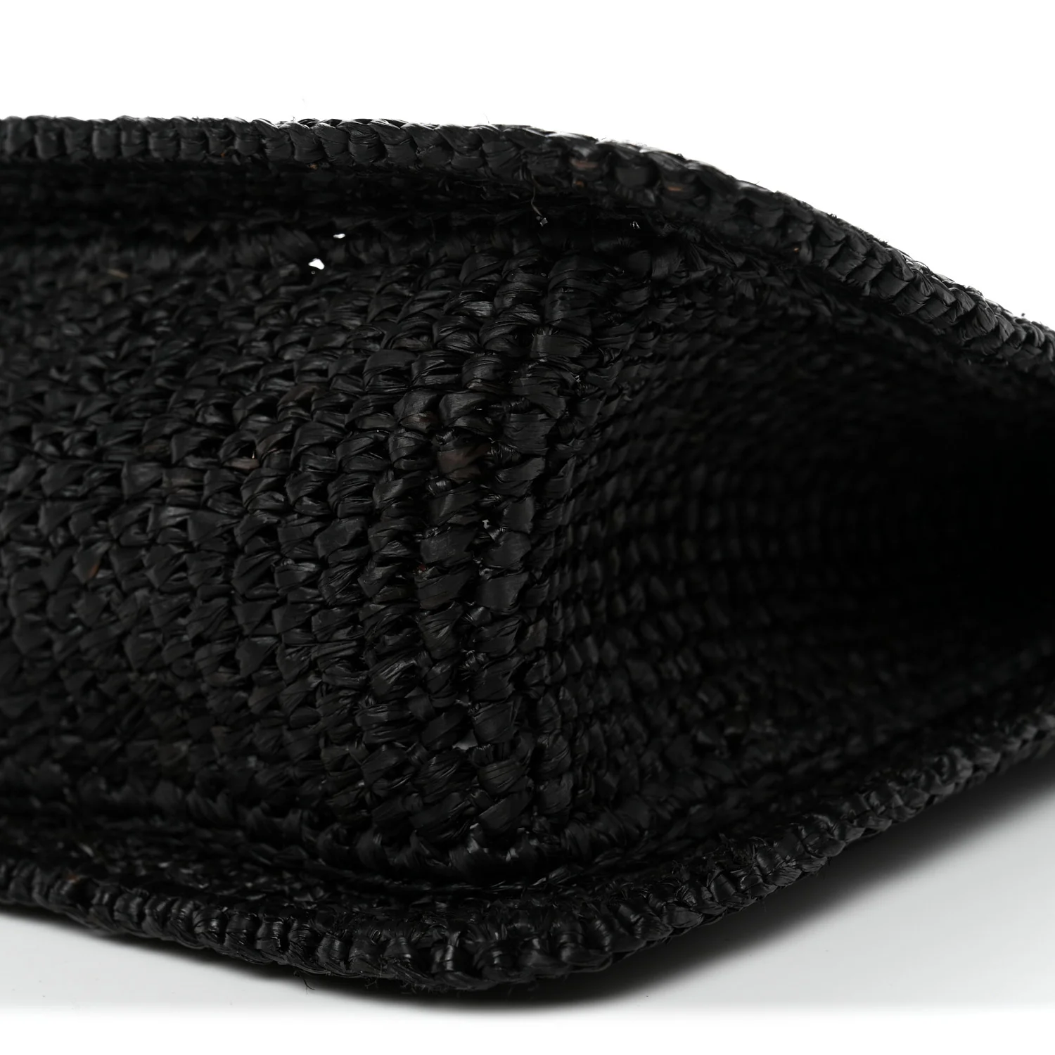 Raffia Le Petite Carre Spiaggia Square Tote Black - Image 10