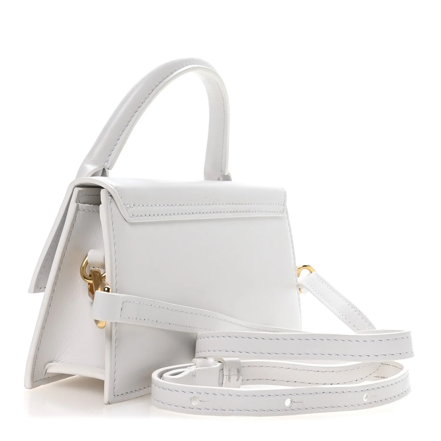 Smooth Calfskin Le Chiquito Long White - Image 3