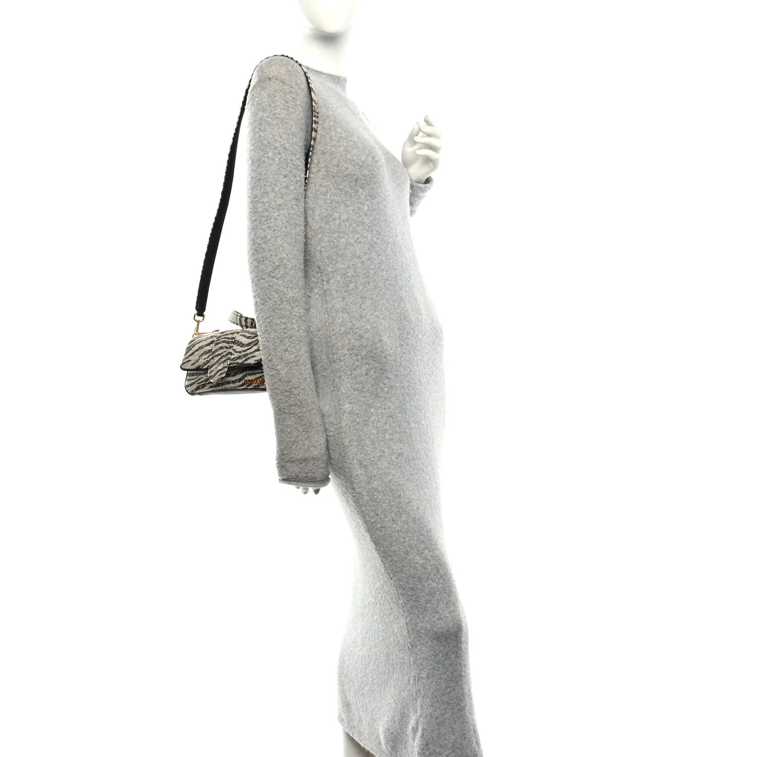 Zebra Jacquard Le Petit Bambimou Black White - Image 2
