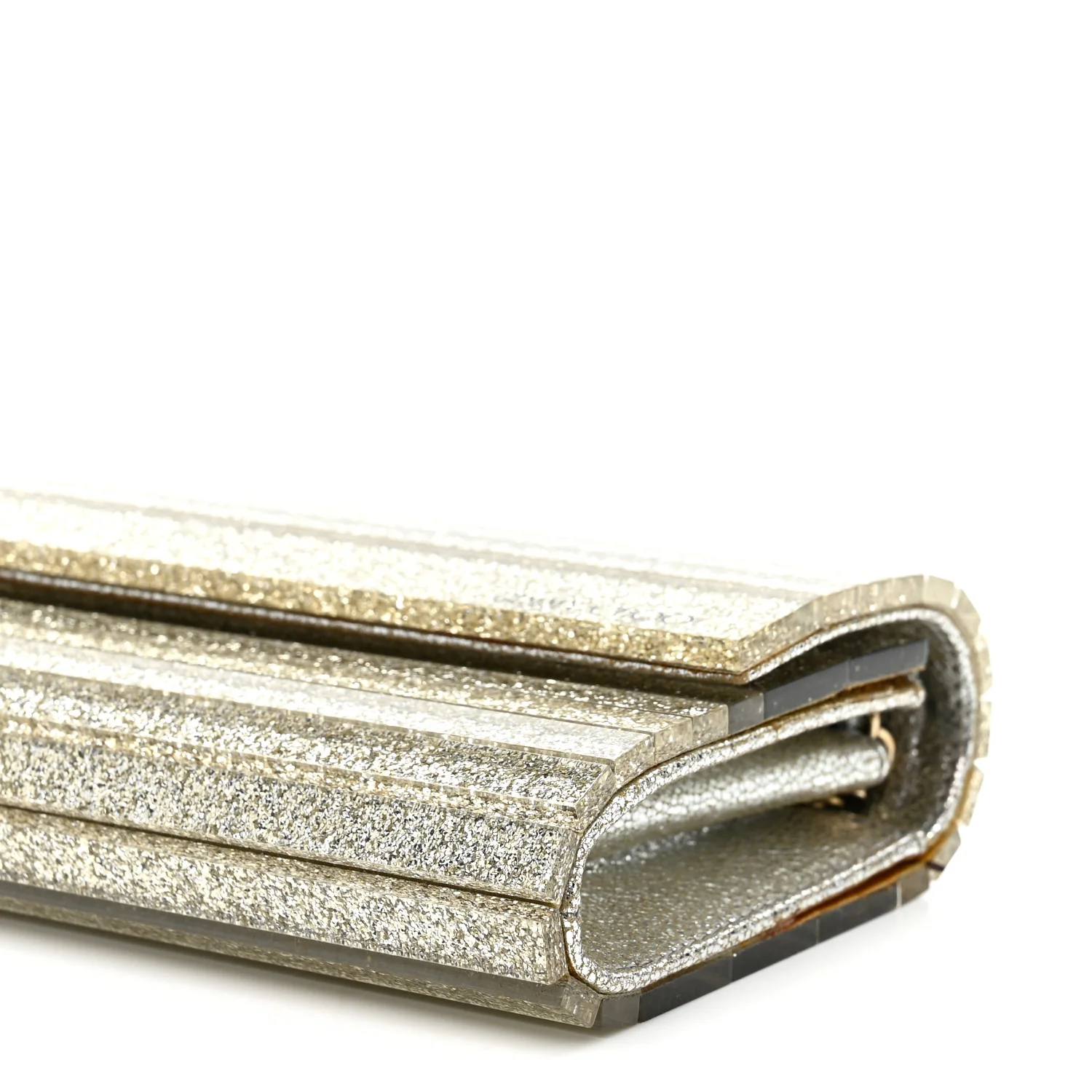 Acrylic Glitter Sweetie Clutch Champagne - Image 10