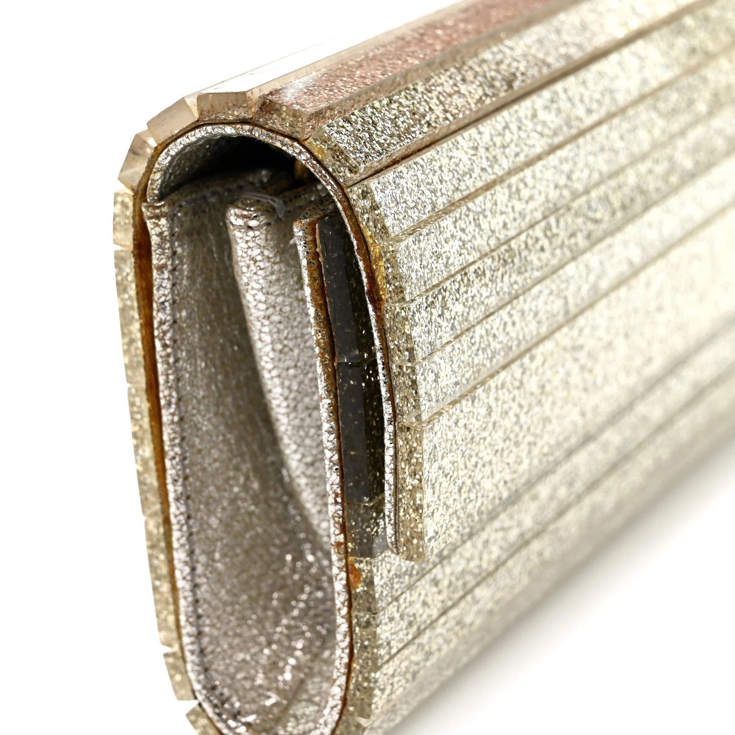 Acrylic Glitter Sweetie Clutch Champagne - Image 13