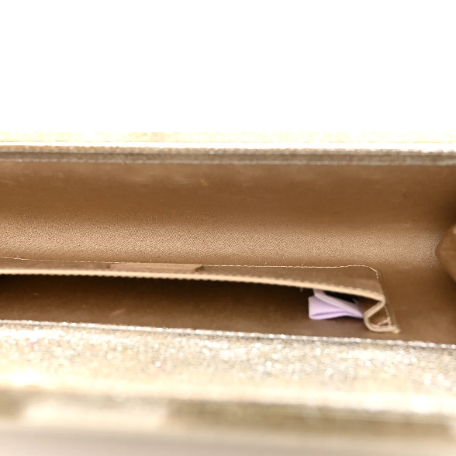 Acrylic Glitter Sweetie Clutch Champagne - Image 5