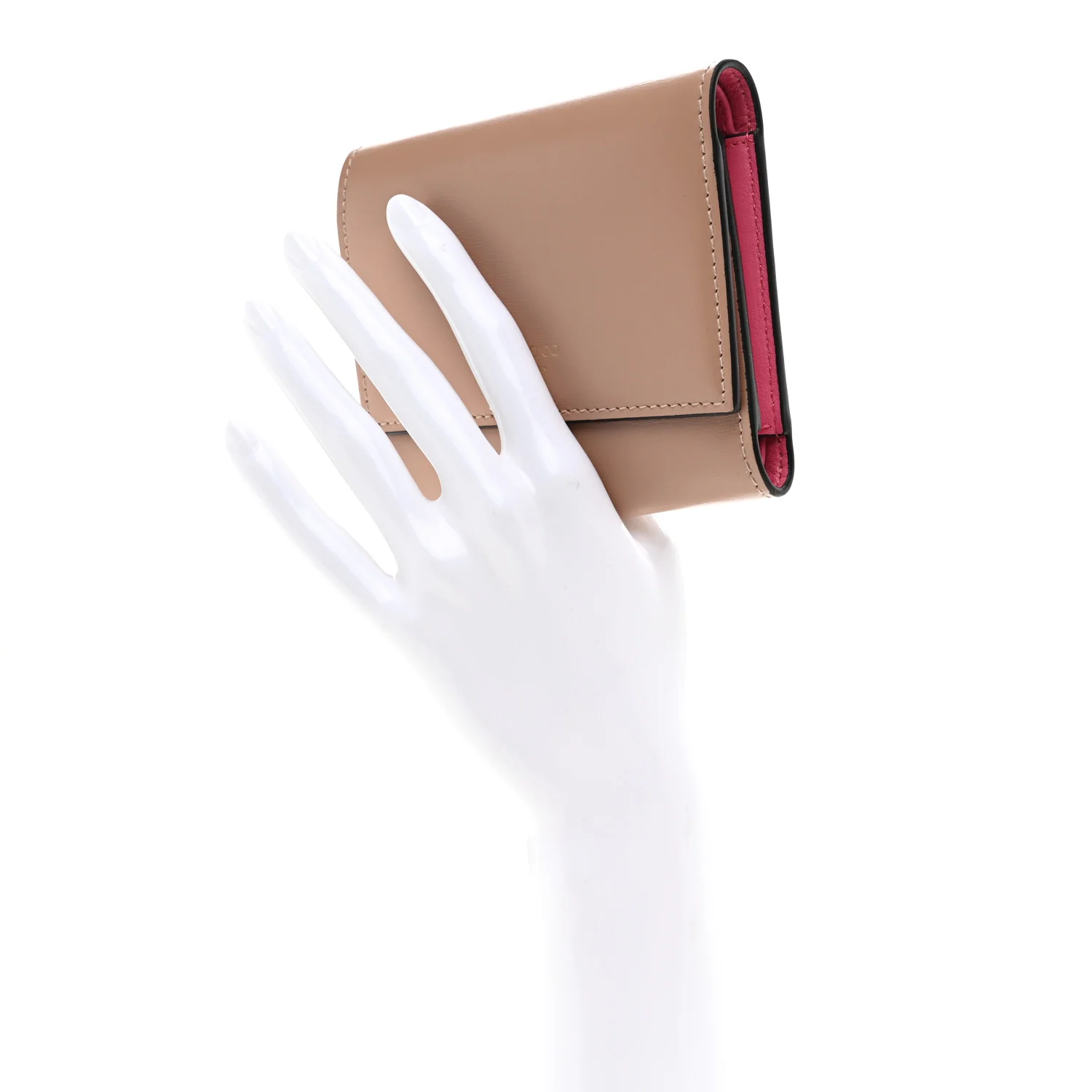 Calfskin Marinda Wallet Beige - Image 2