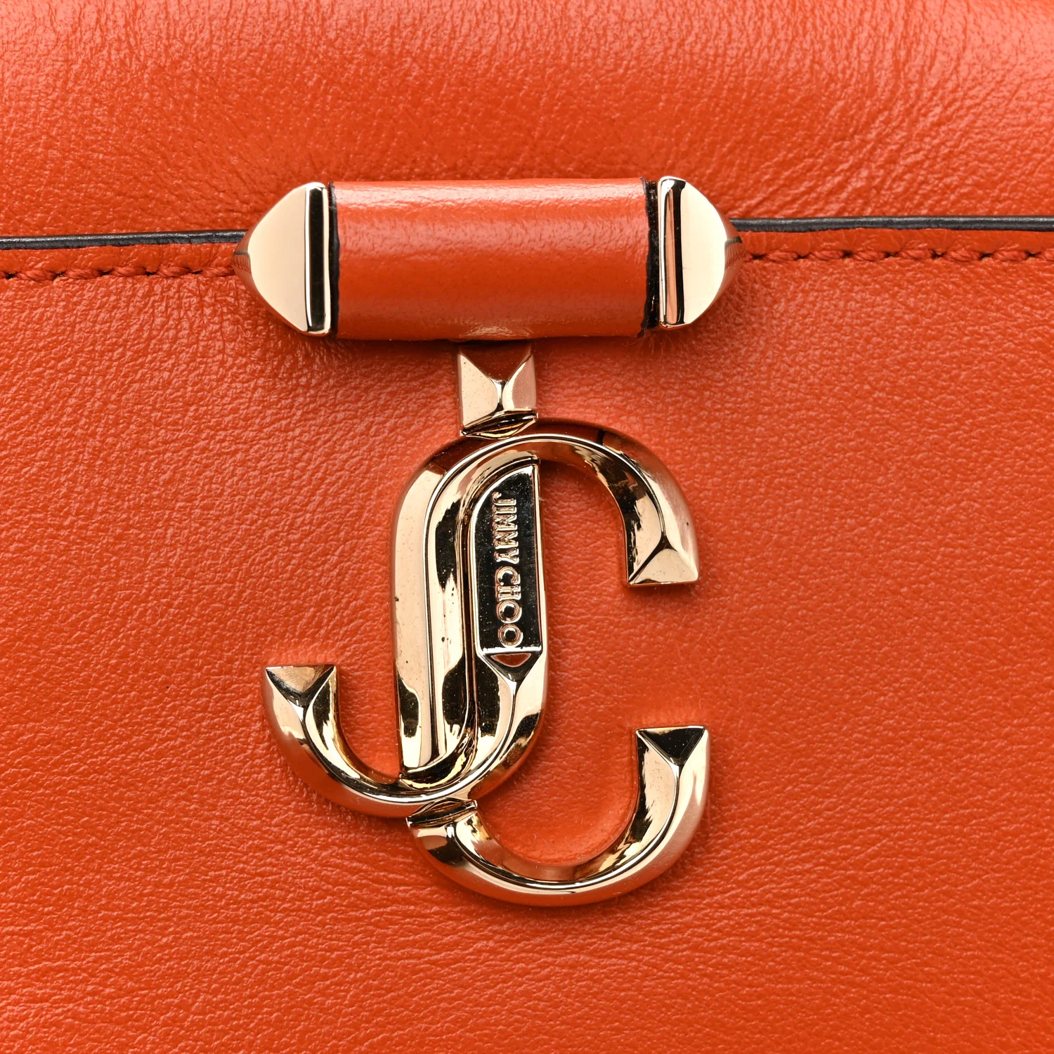 Calfskin Micro Hale Crossbody Amber Orange - Image 13