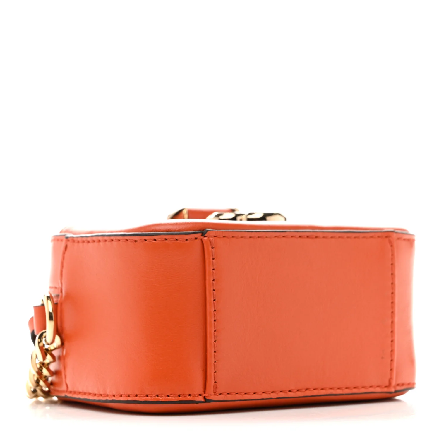 Calfskin Micro Hale Crossbody Amber Orange - Image 4