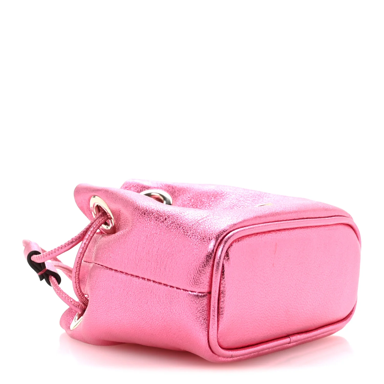 Metallic Nappa Mini Marcheline Shoulder Bag Peony - Image 7