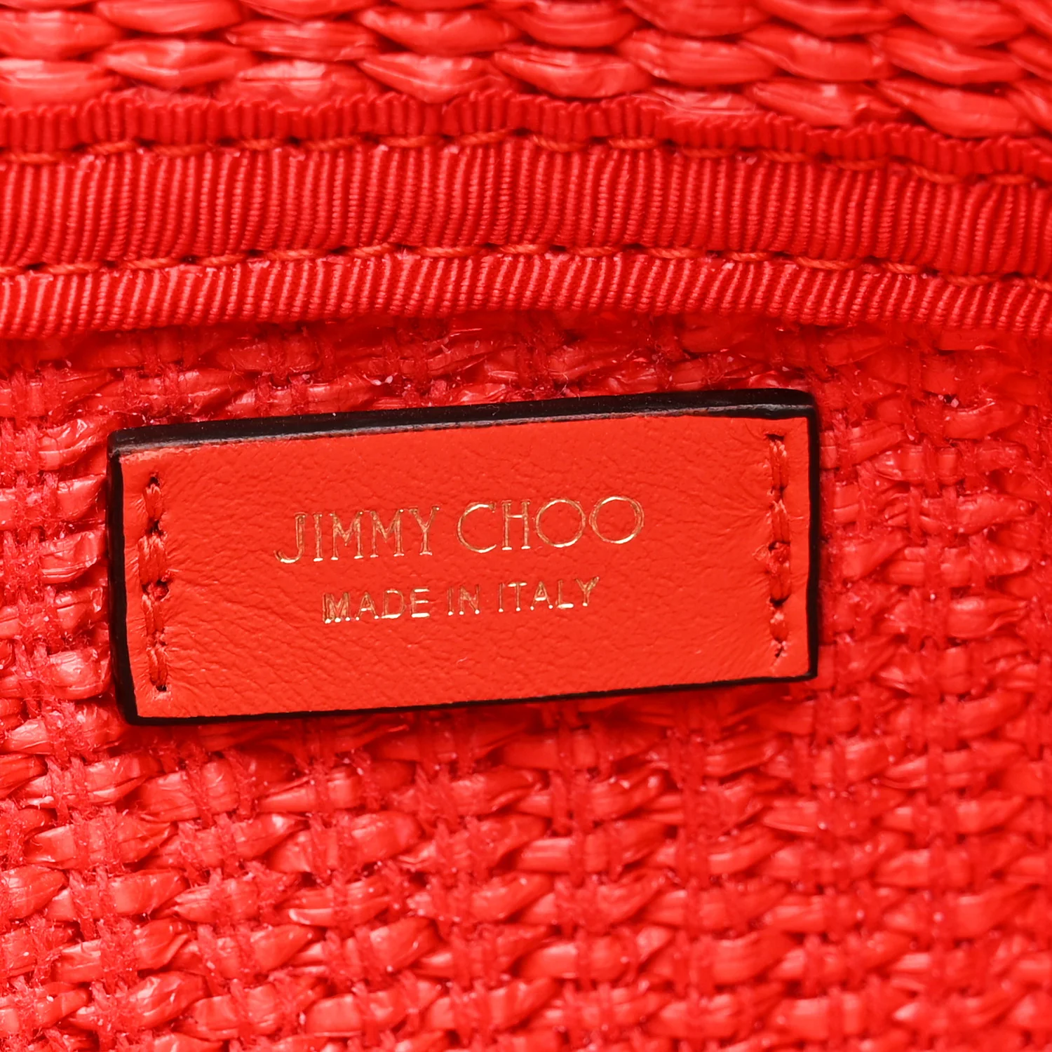 Raffia Embroidered East West Beach Tote Paprika Candy Pink - Image 6