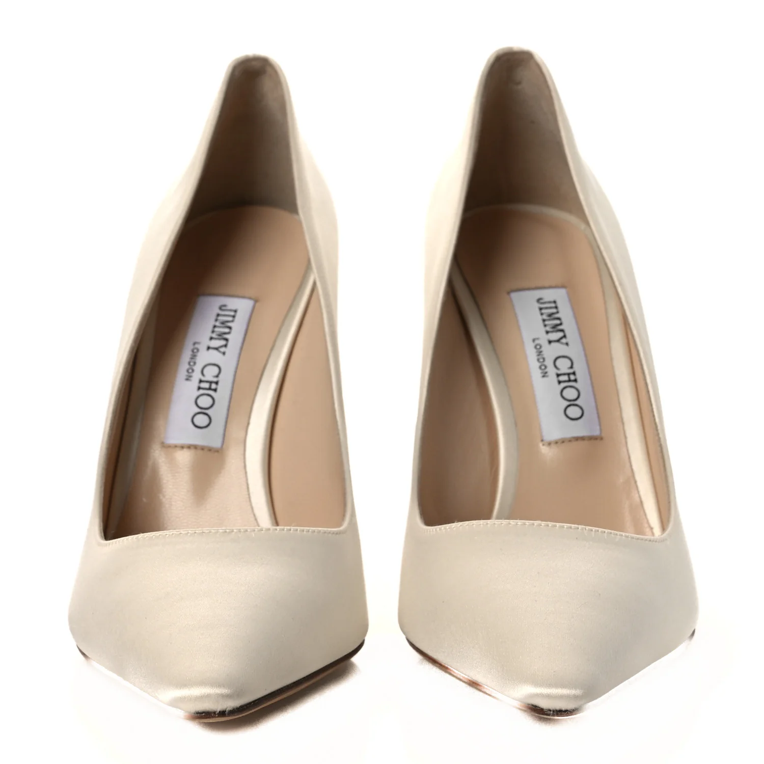 Satin Romy 100 Pumps 39 Ivory - Image 3